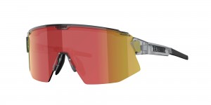 Bliz Breeze Sonnenbrille Transparent Dunkelgrau Braun Rot | JQCEXTF-98