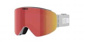 Bliz Flow Ski Goggles Hellgrau Braun Rot | IDOXVTN-47