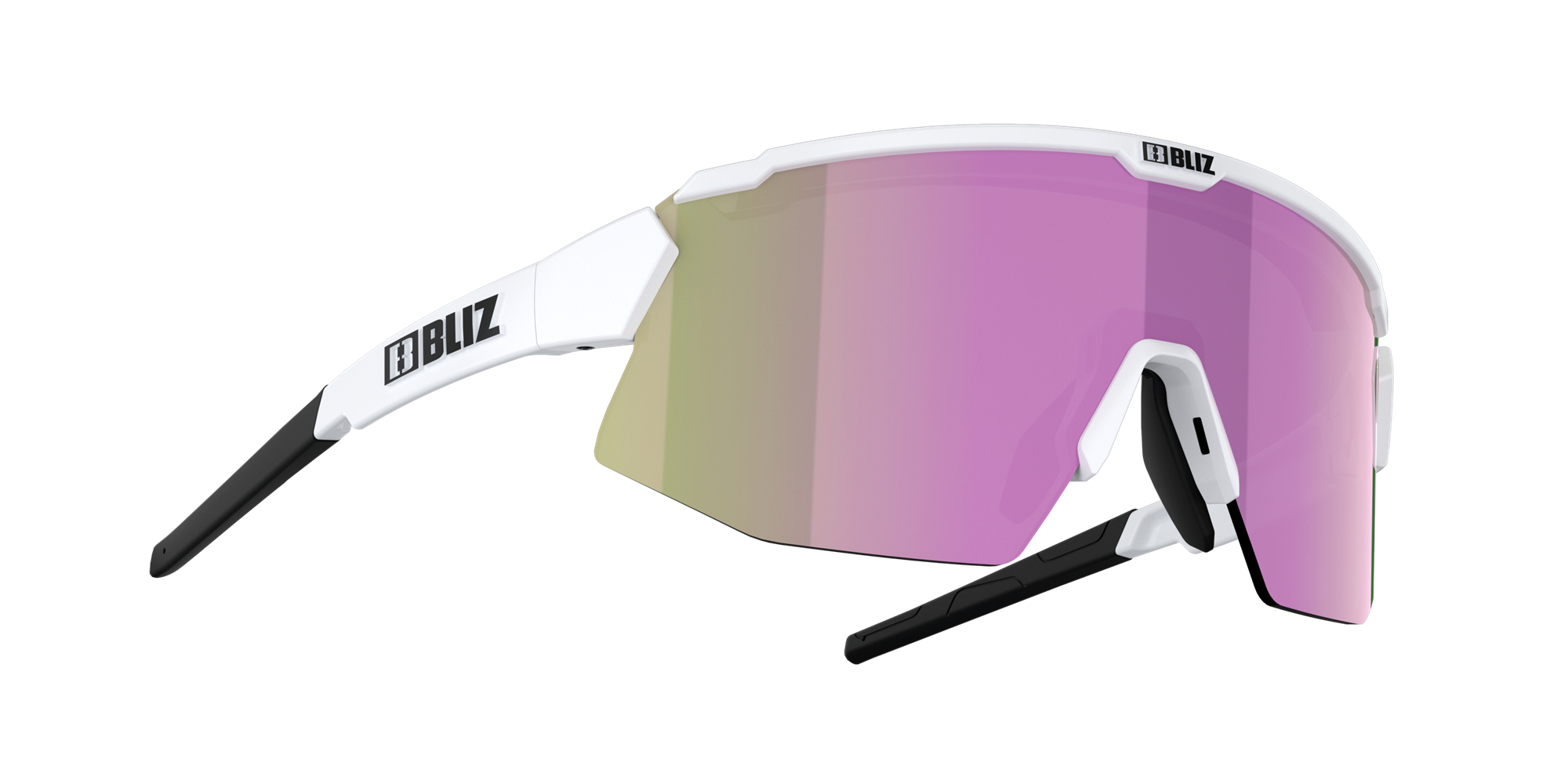 Bliz Breeze Small Sonnenbrille Weiß Braun Rosa | ZCSTMIV-71