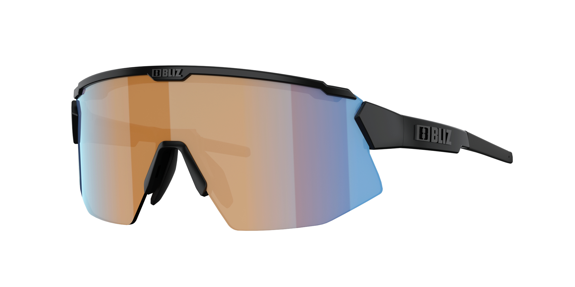 Bliz Breeze Sonnenbrille Schwarz Koralle Orange Blau | FQXHVZU-51