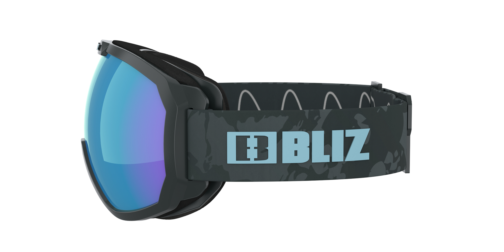 Bliz Charge Otg Ski Goggles Grau Blau Blau | QUHTXOR-56