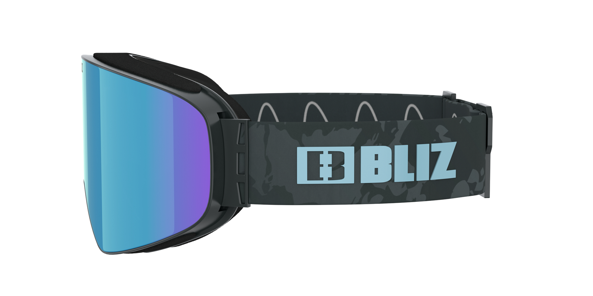 Bliz Flow Ski Goggles Grau Blau | LHIARGF-96