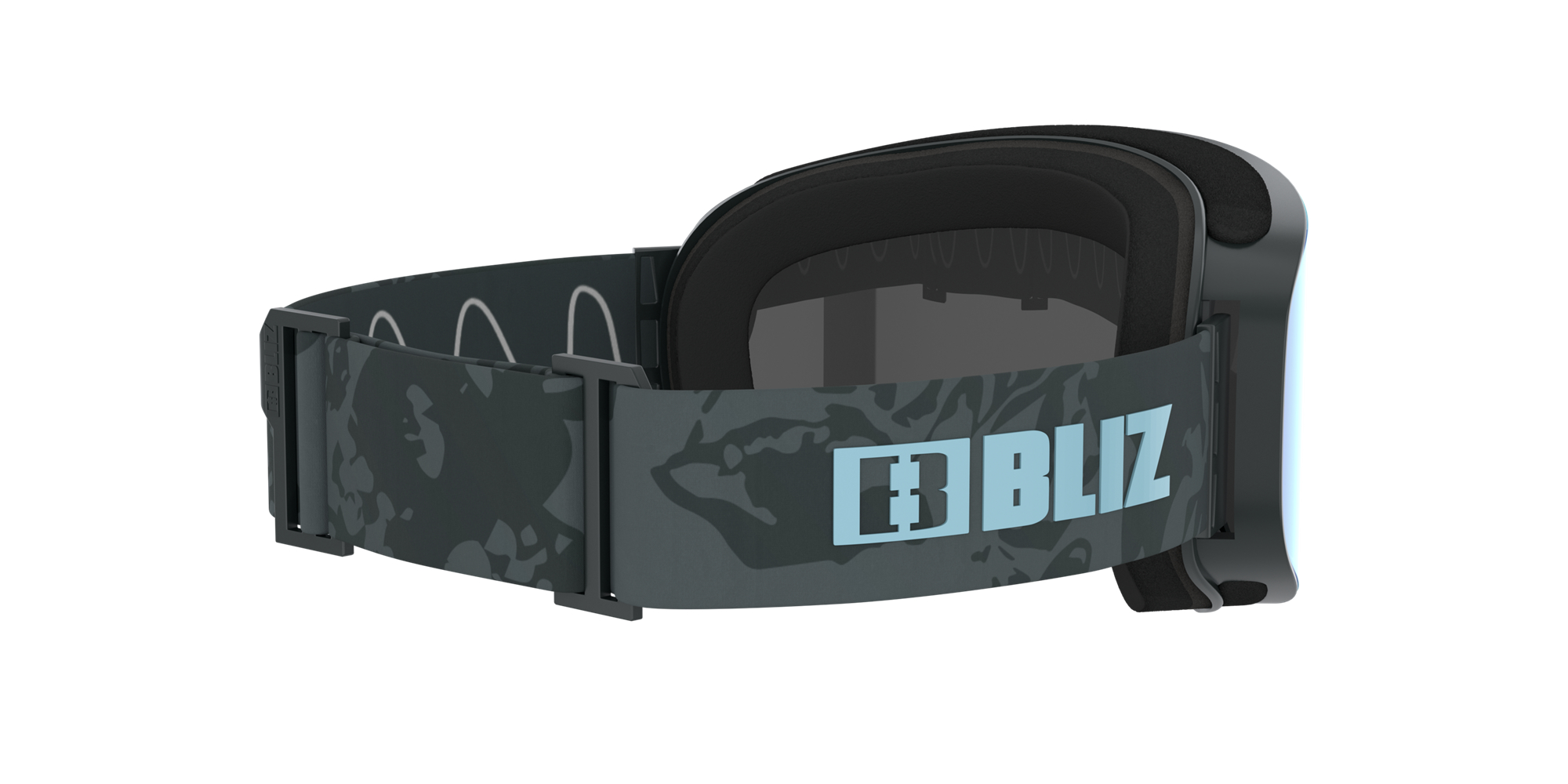 Bliz Flow Ski Goggles Grau Blau | LHIARGF-96