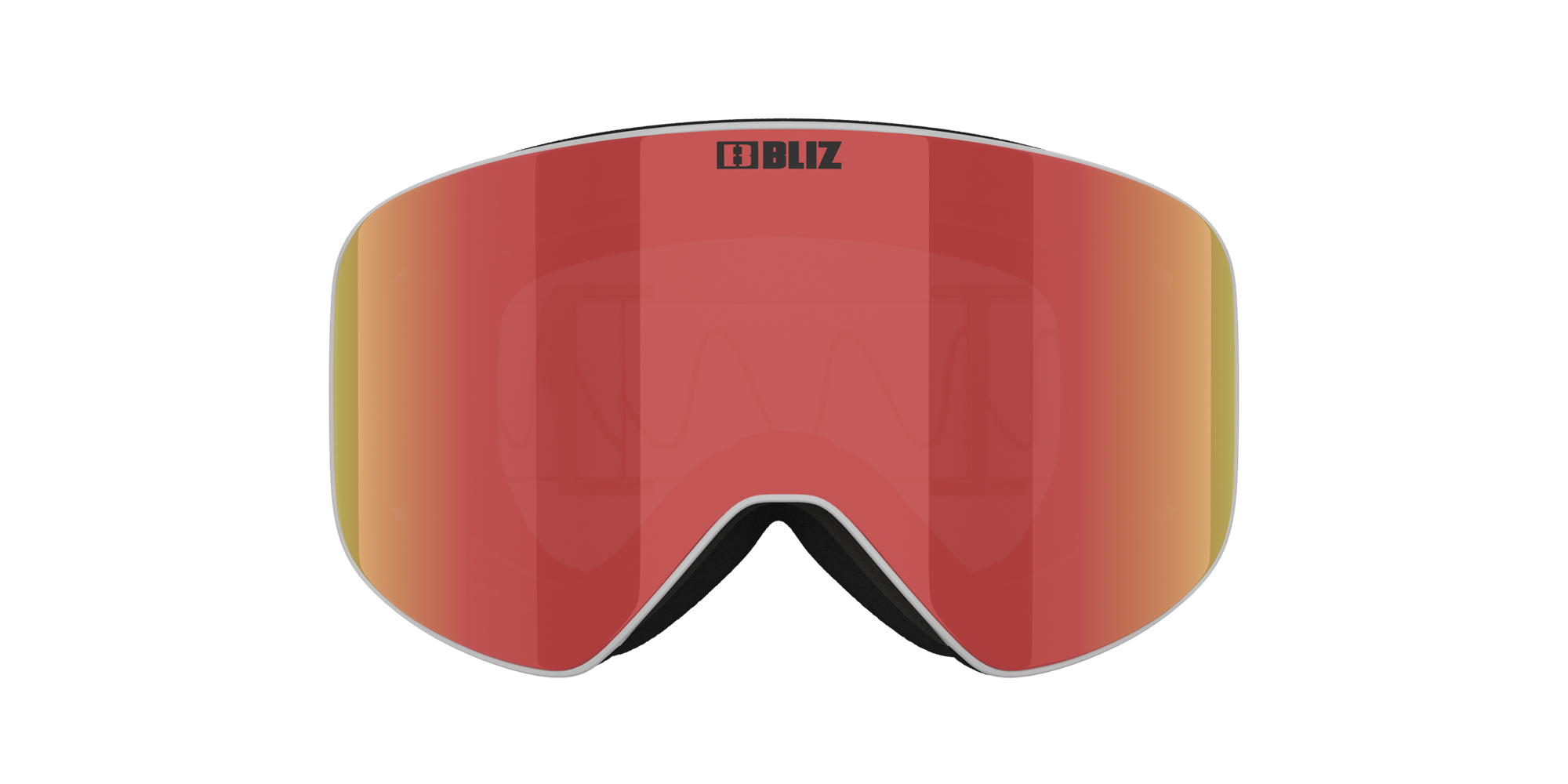 Bliz Flow Ski Goggles Hellgrau Braun Rot | IDOXVTN-47