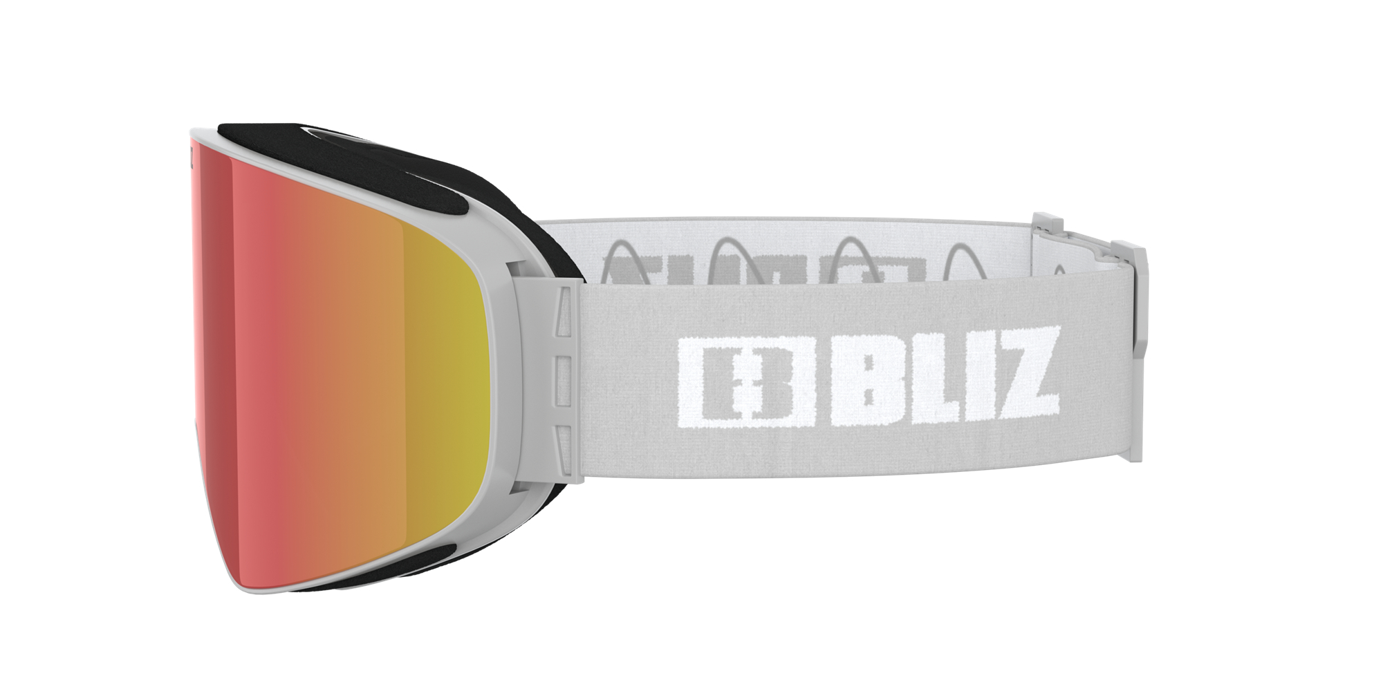 Bliz Flow Ski Goggles Hellgrau Braun Rot | IDOXVTN-47