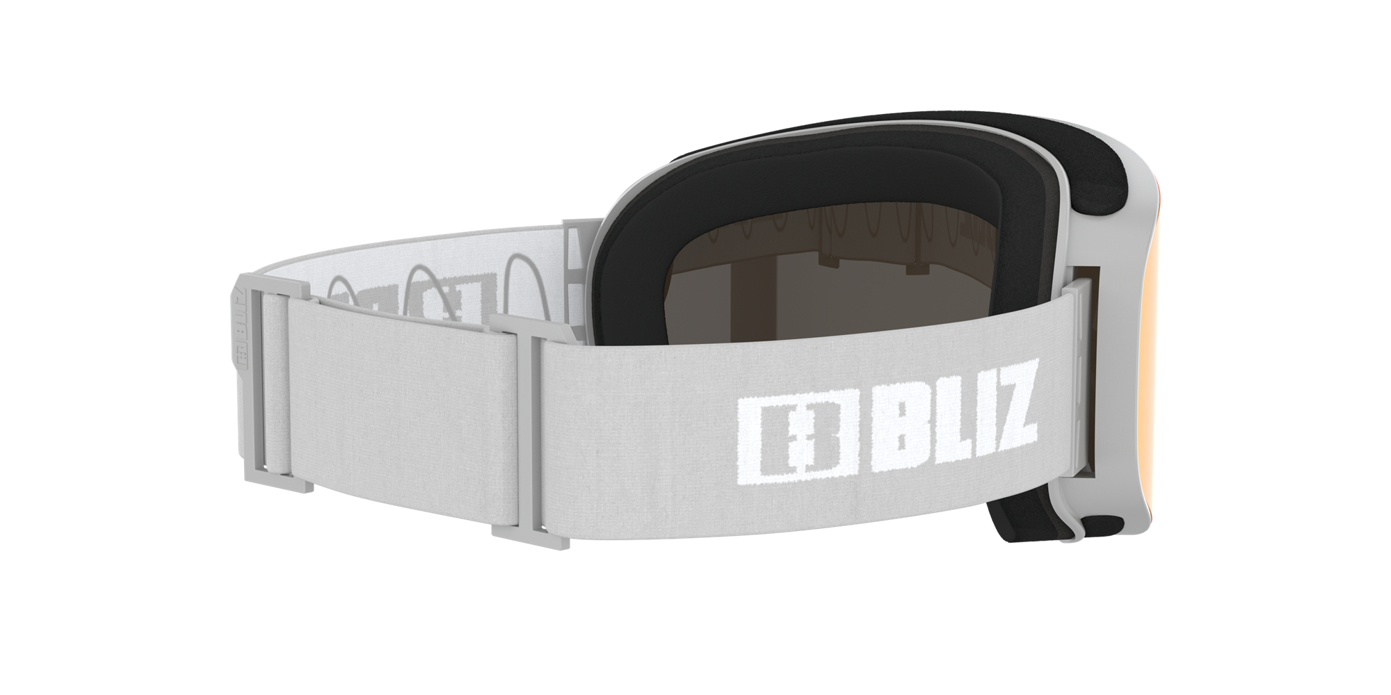 Bliz Flow Ski Goggles Hellgrau Braun Rot | IDOXVTN-47