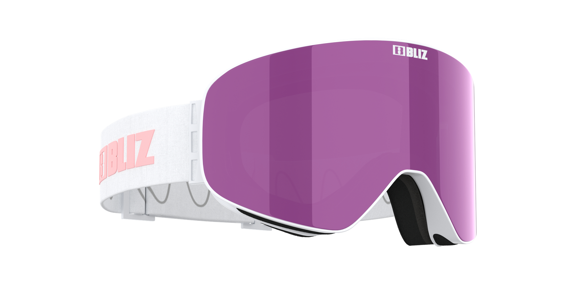 Bliz Flow Ski Goggles Weiß Braun Rosa | LPVIKBE-56