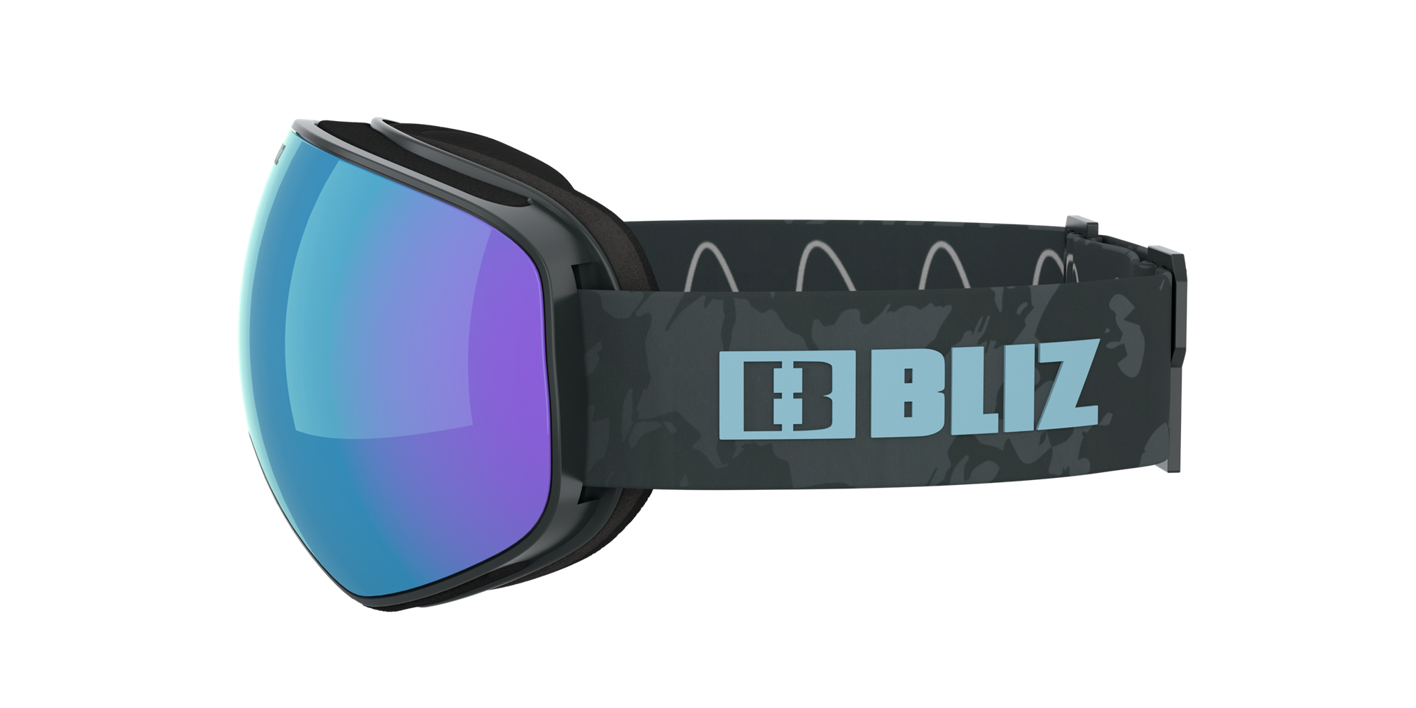 Bliz Floz Ski Goggles Grau Blau | UDPKTYB-57