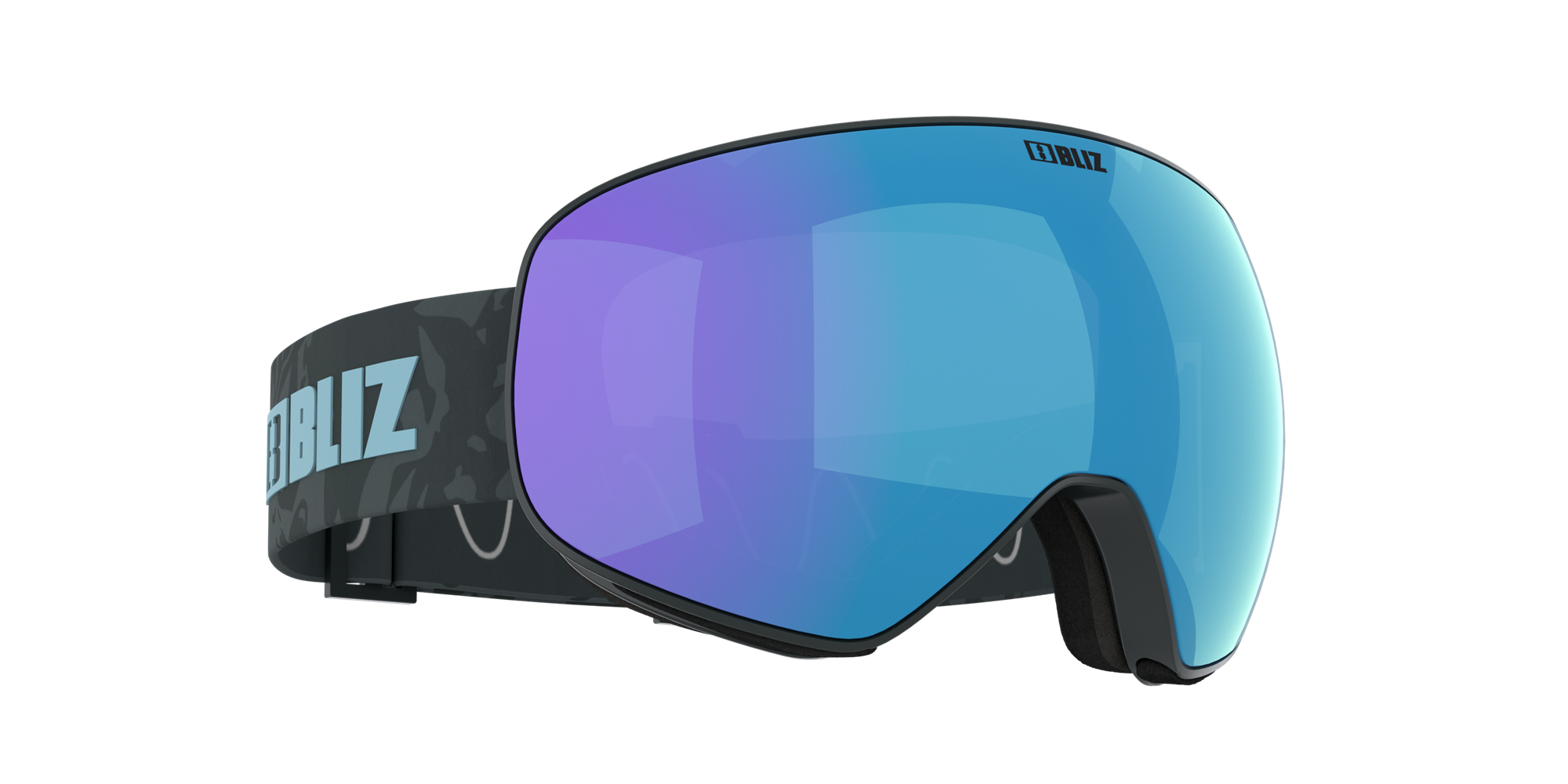 Bliz Floz Ski Goggles Grau Blau | UDPKTYB-57