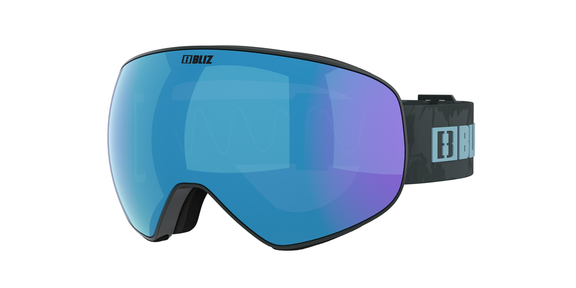 Bliz Floz Ski Goggles Grau Blau | UDPKTYB-57