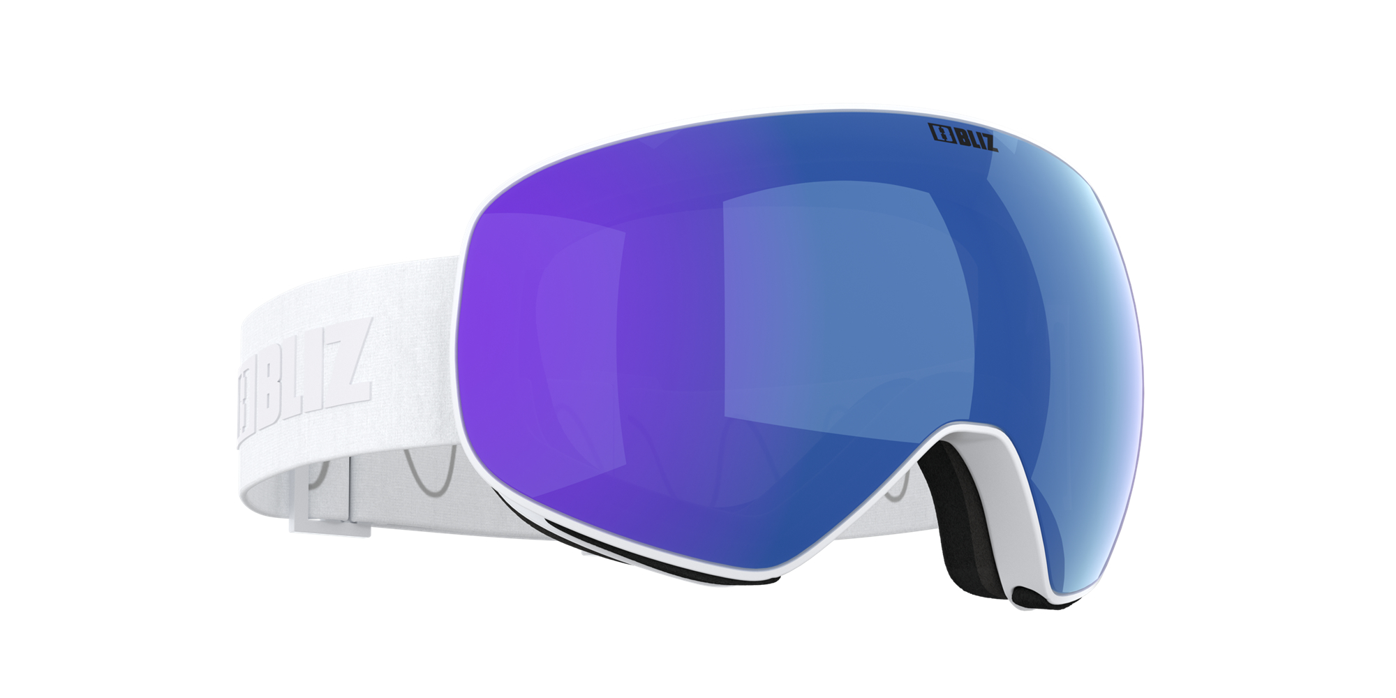 Bliz Floz Ski Goggles Weiß Braun Blau | LVUXESQ-80