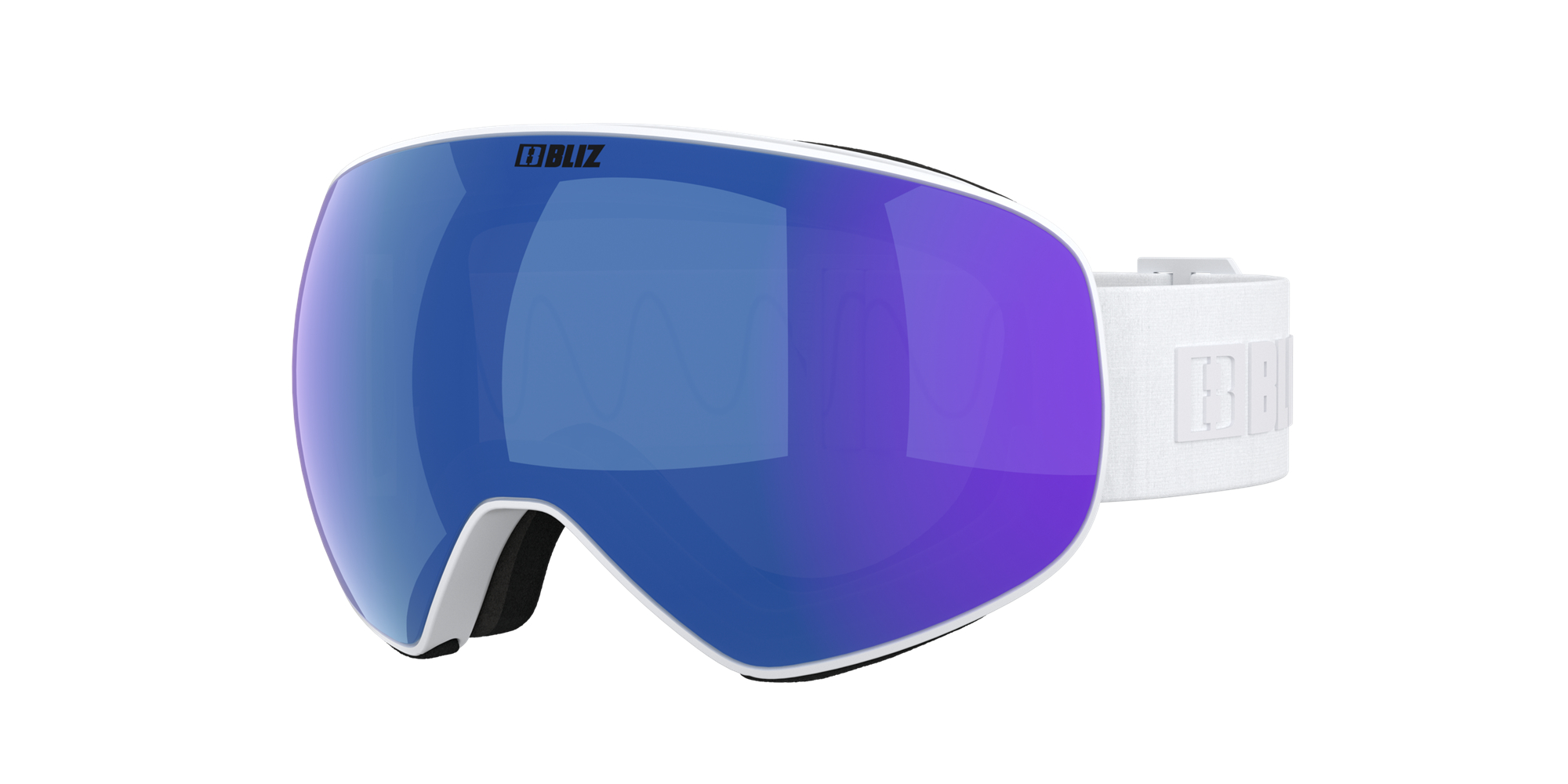 Bliz Floz Ski Goggles Weiß Braun Blau | LVUXESQ-80