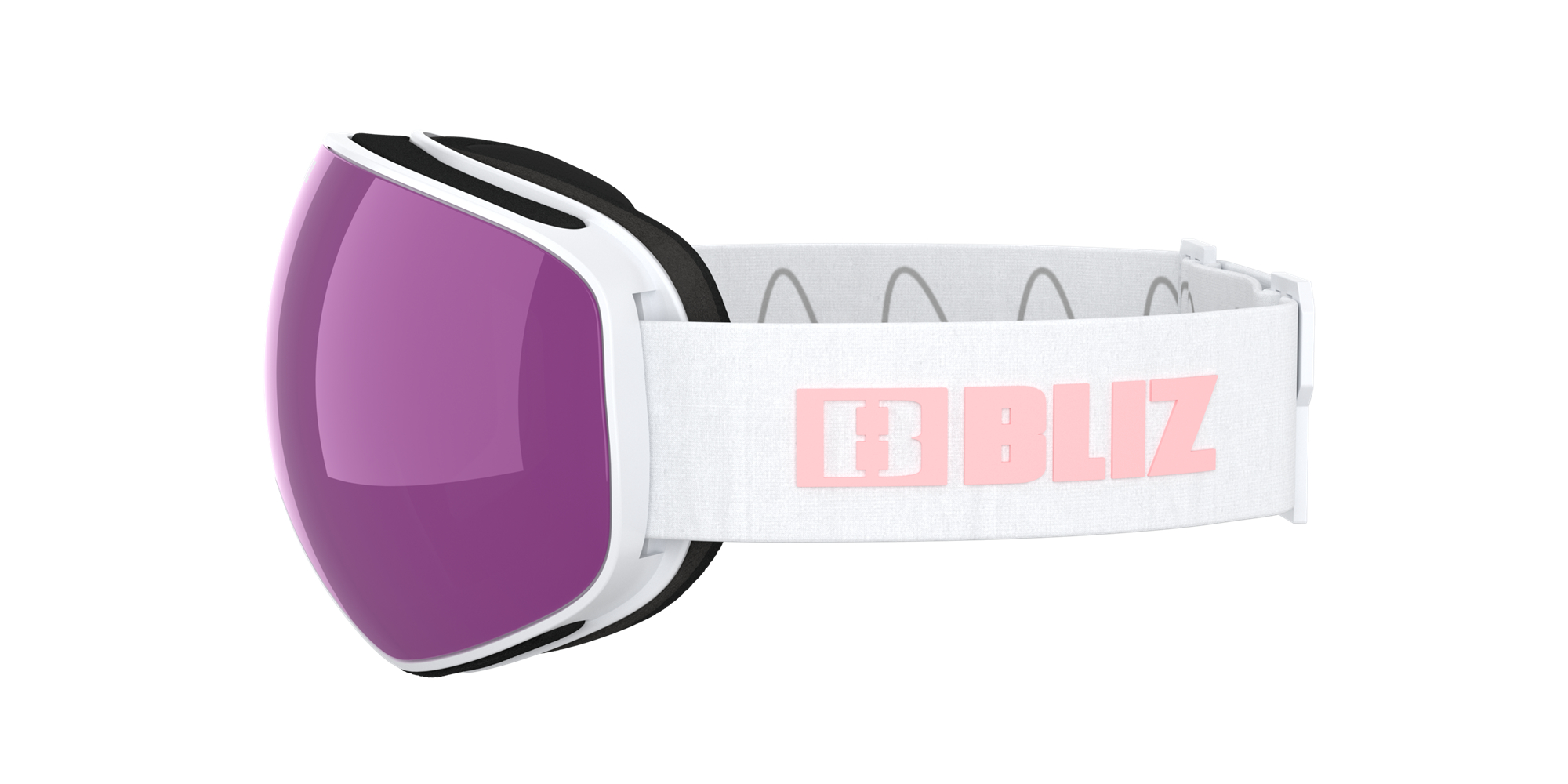 Bliz Floz Ski Goggles Weiß Braun Rosa | KHGSWUV-74