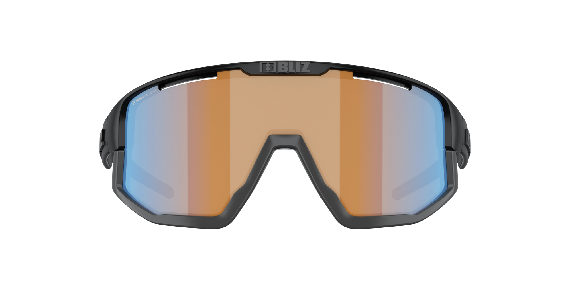 Bliz Fusion Sonnenbrille Schwarz Koralle Orange Blau | UYPLKBF-79