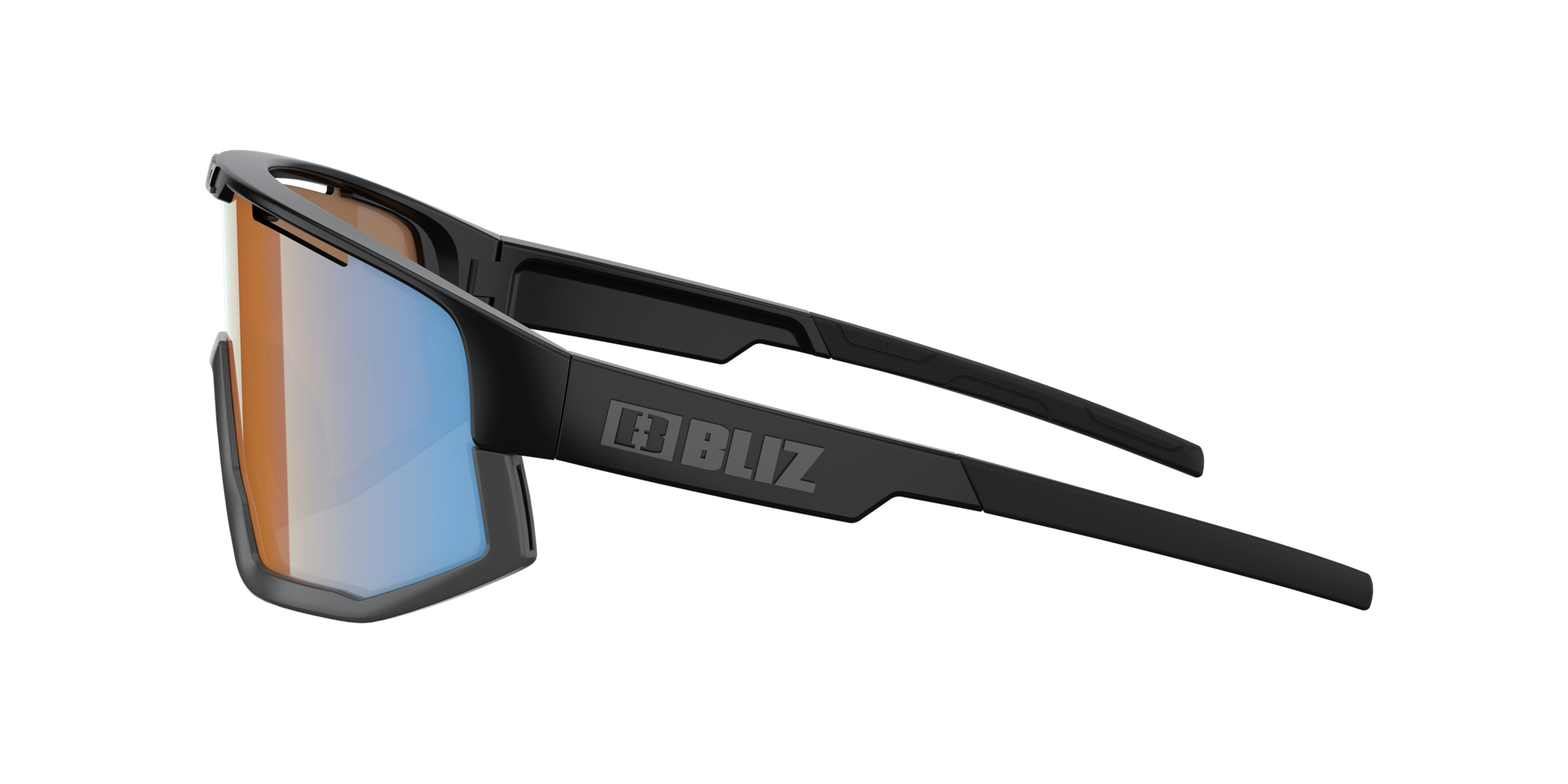 Bliz Fusion Sonnenbrille Schwarz Koralle Orange Blau | UYPLKBF-79