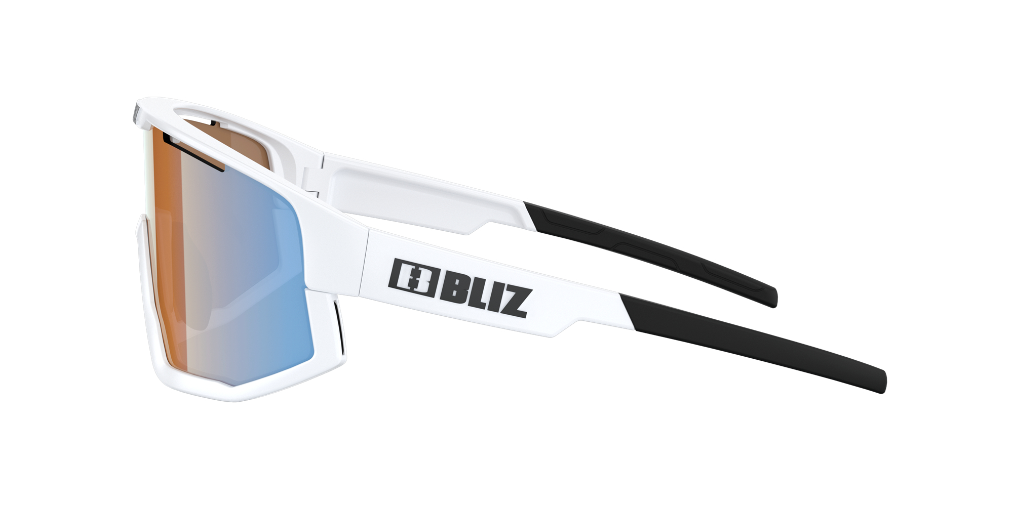 Bliz Fusion Sonnenbrille Weiß Blau | VUNEZJW-34