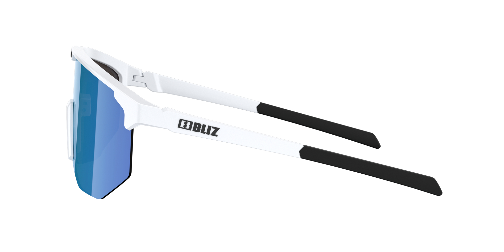 Bliz Hero Small Sonnenbrille Weiß Braun Blau | VOQLPIN-92