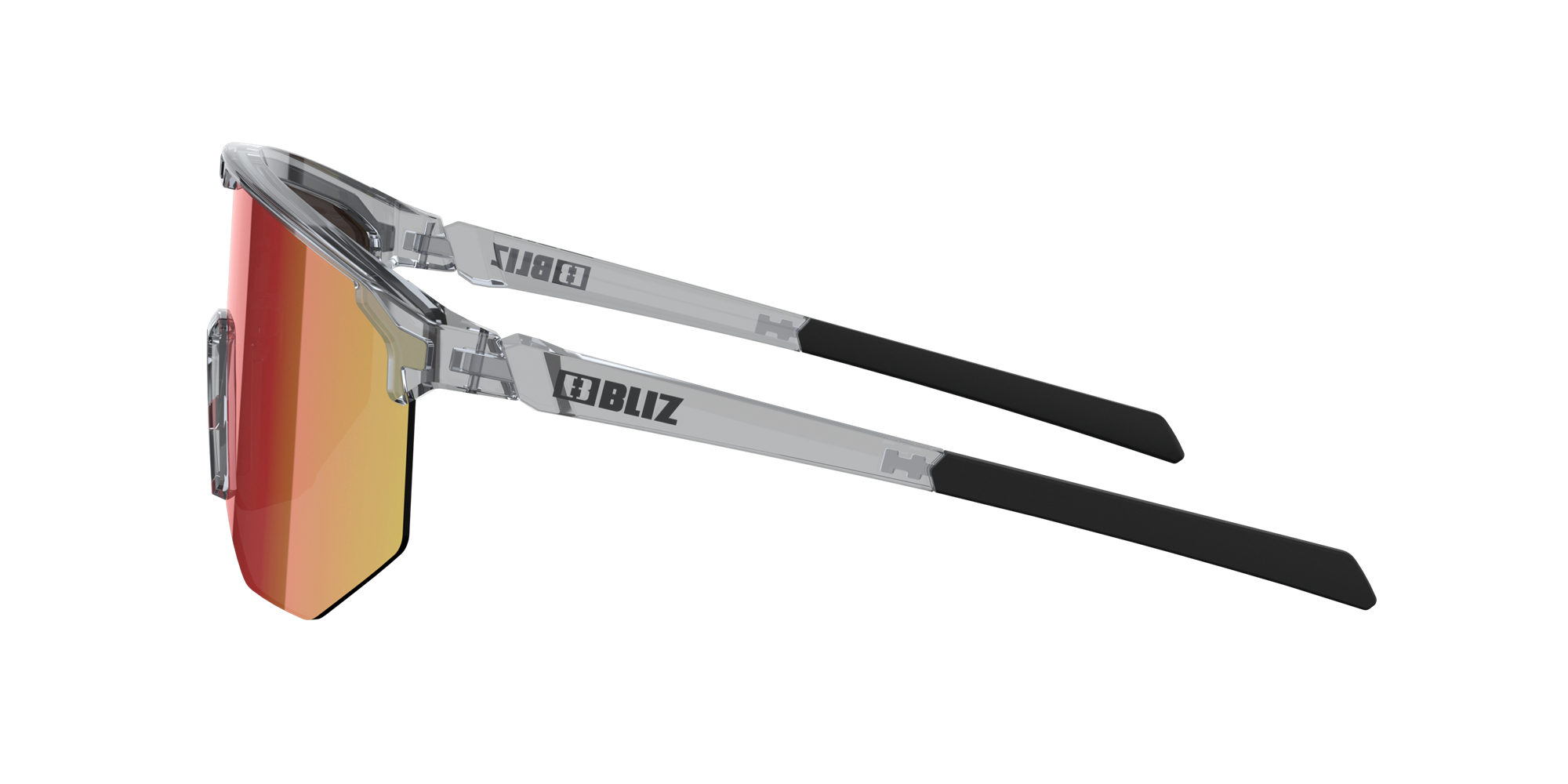 Bliz Hero Sonnenbrille Transparent Dunkelgrau Braun Rot | MBNKPET-60