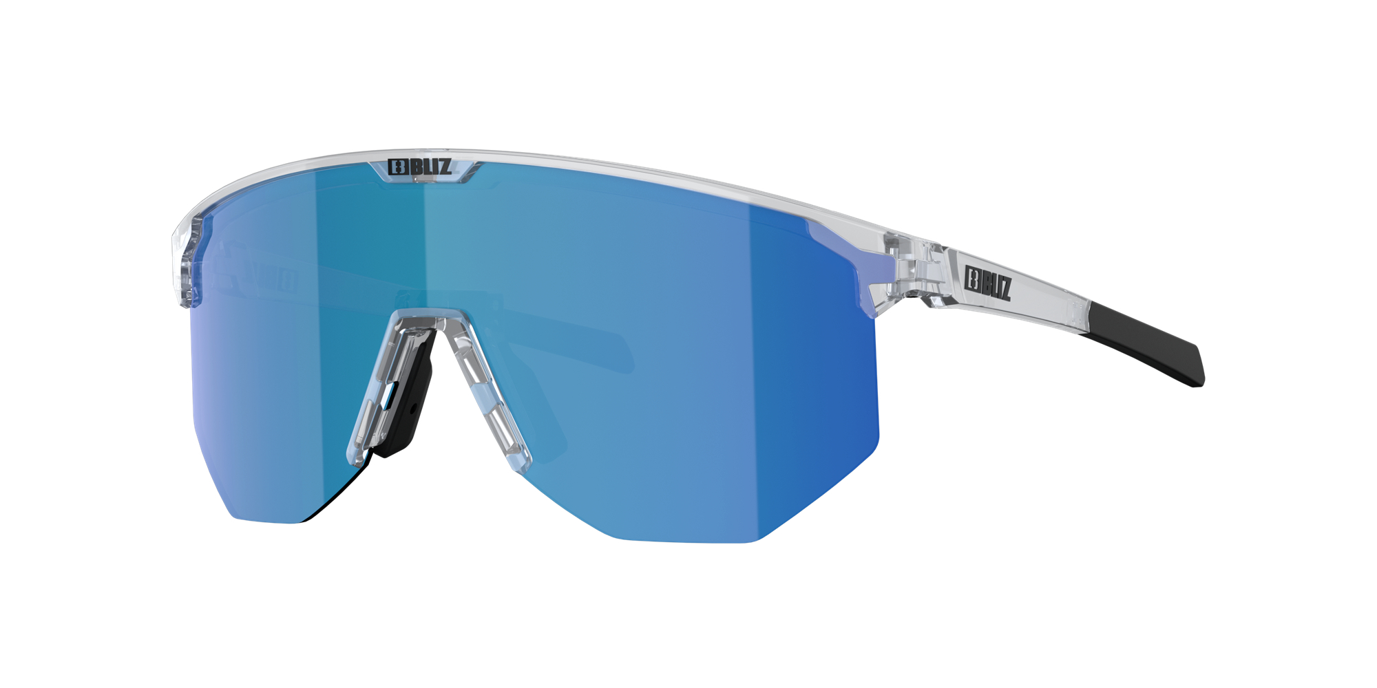 Bliz Hero Sonnenbrille Weiß Braun Blau | XCQGMYS-42