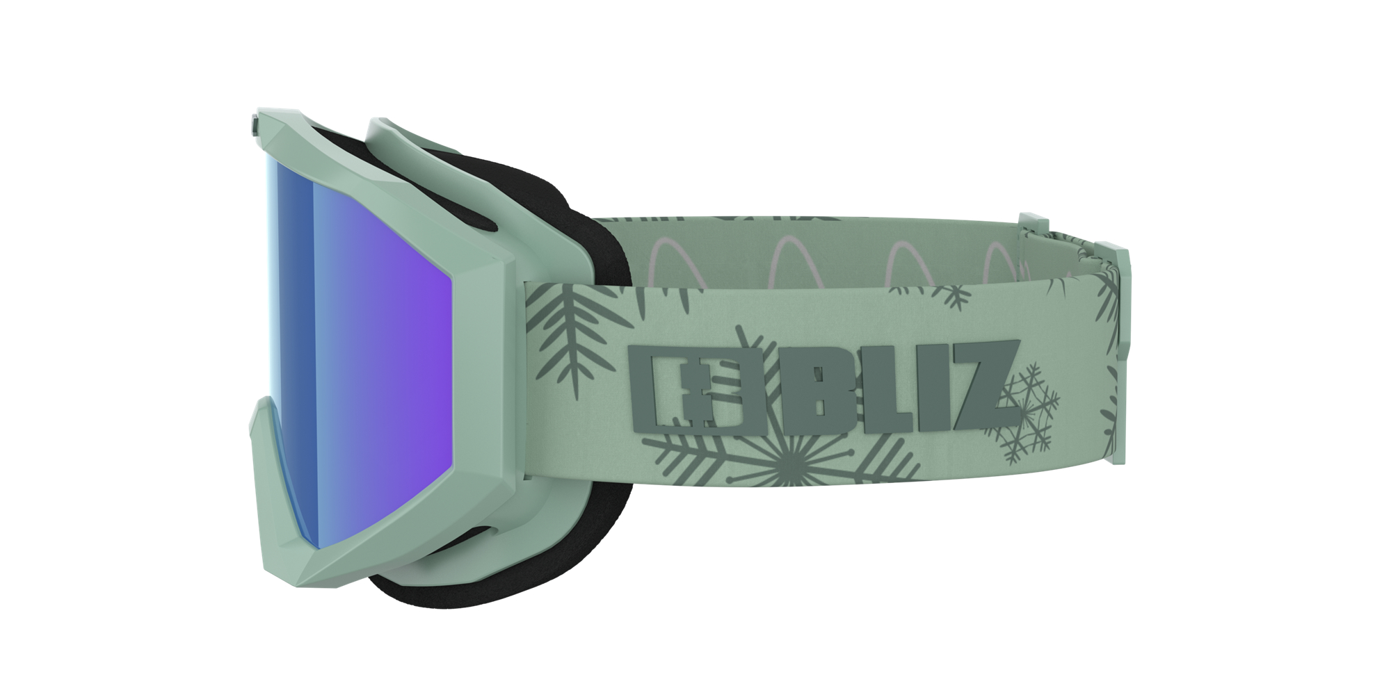 Bliz Liner Jr Ski Goggles Grün Dunkelgrün Braun Blau | YENQWGS-09