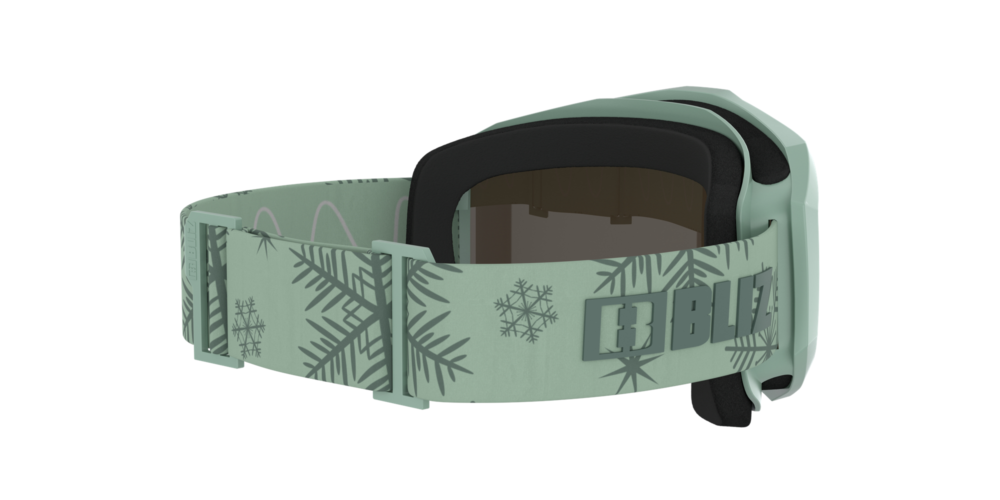 Bliz Liner Jr Ski Goggles Grün Dunkelgrün Braun Blau | YENQWGS-09