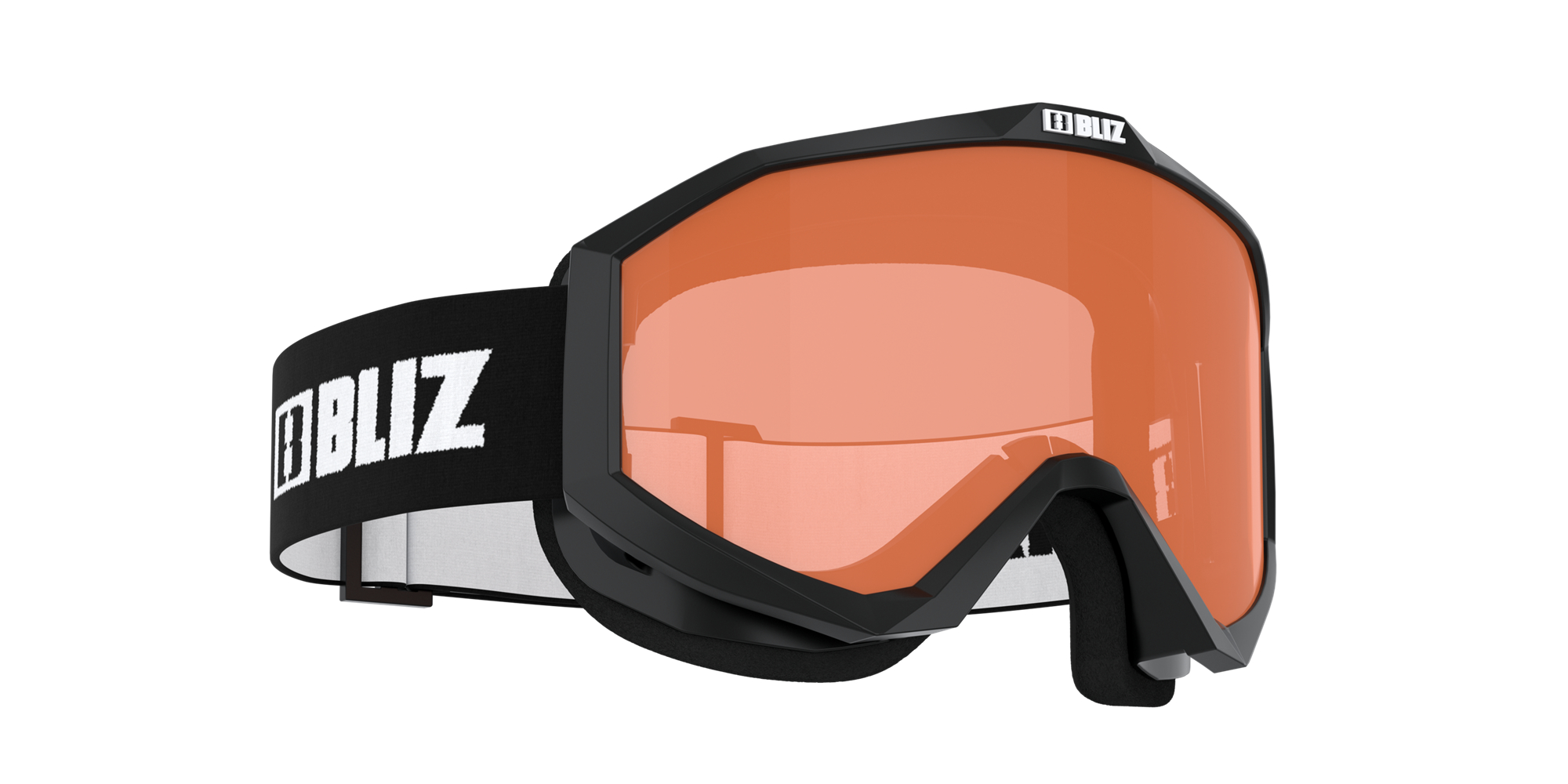 Bliz Liner Jr Ski Goggles Schwarz Weiß Orange | TLFPVQN-25