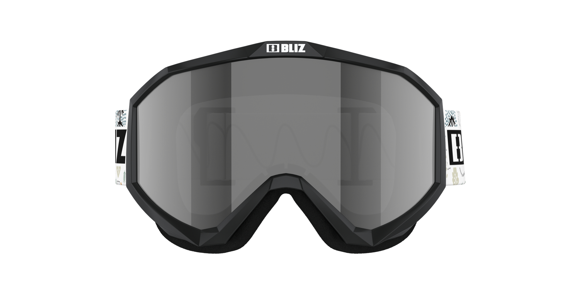 Bliz Liner Jr Ski Goggles Schwarz Weiß | ZGMOKER-19