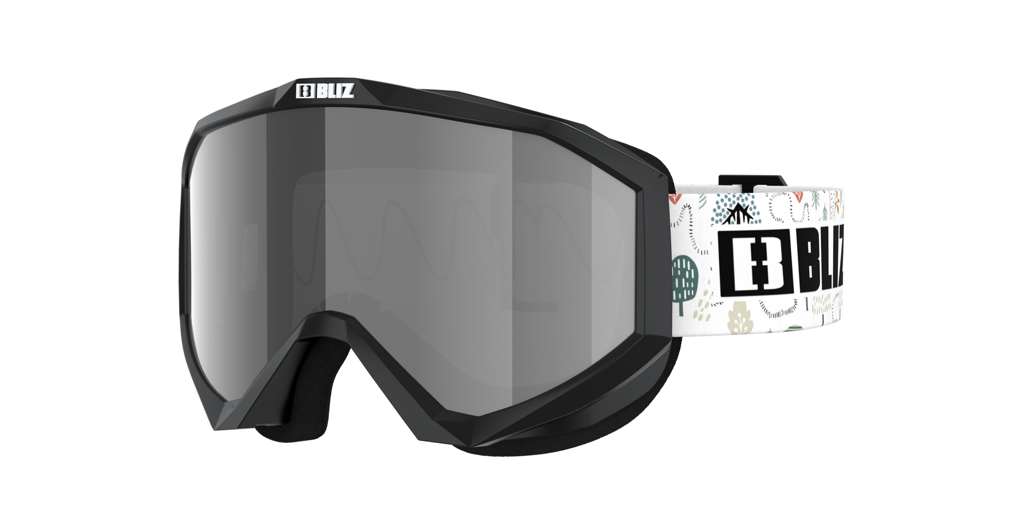 Bliz Liner Jr Ski Goggles Schwarz Weiß | ZGMOKER-19