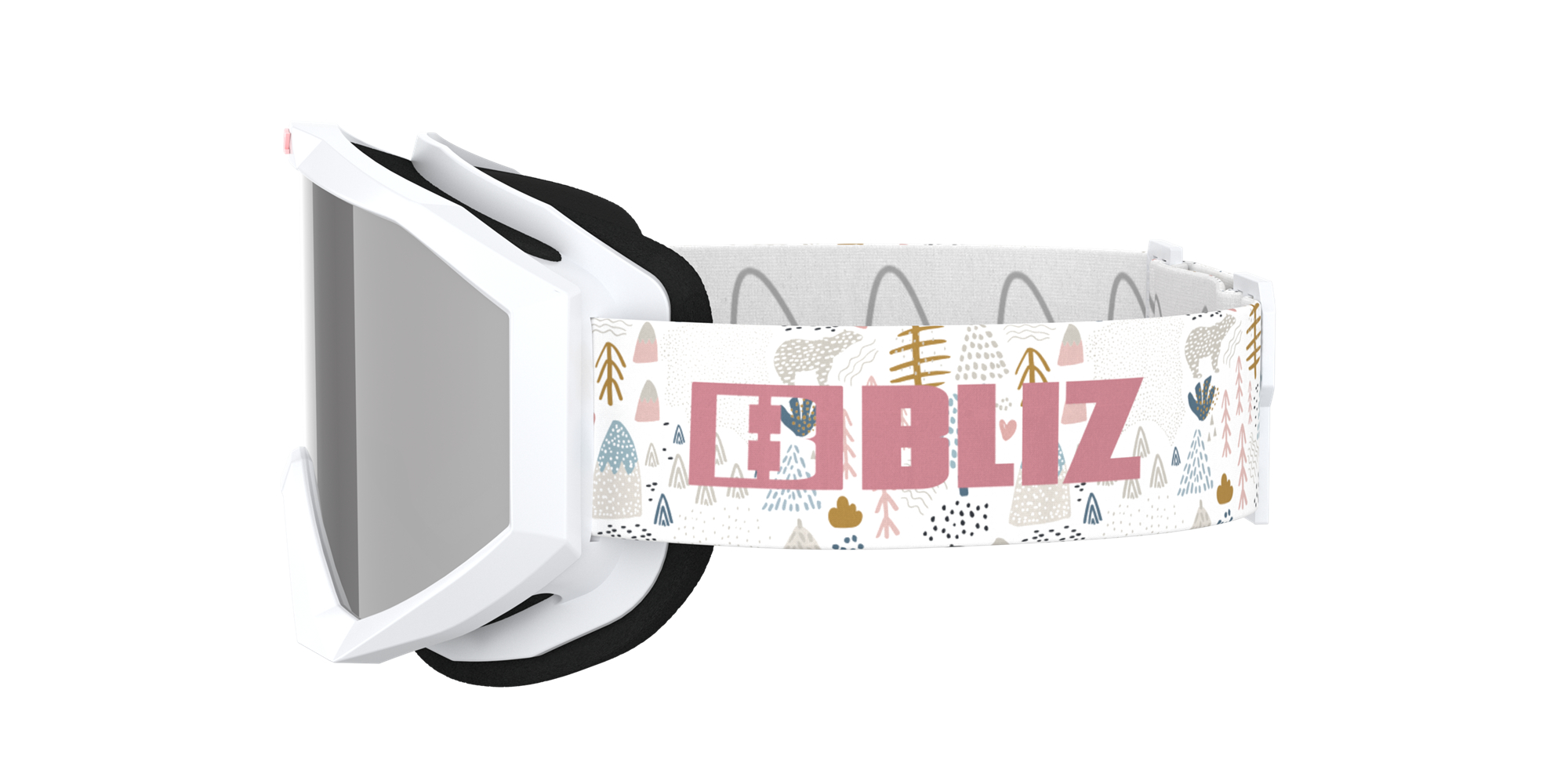 Bliz Liner Jr Ski Goggles Weiß Rosa | SJZHDGL-16