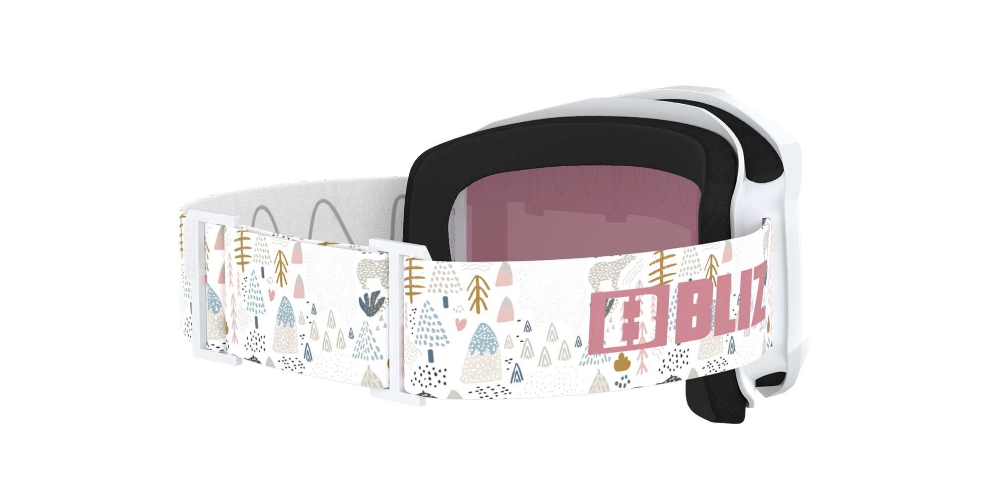 Bliz Liner Jr Ski Goggles Weiß Rosa | SJZHDGL-16