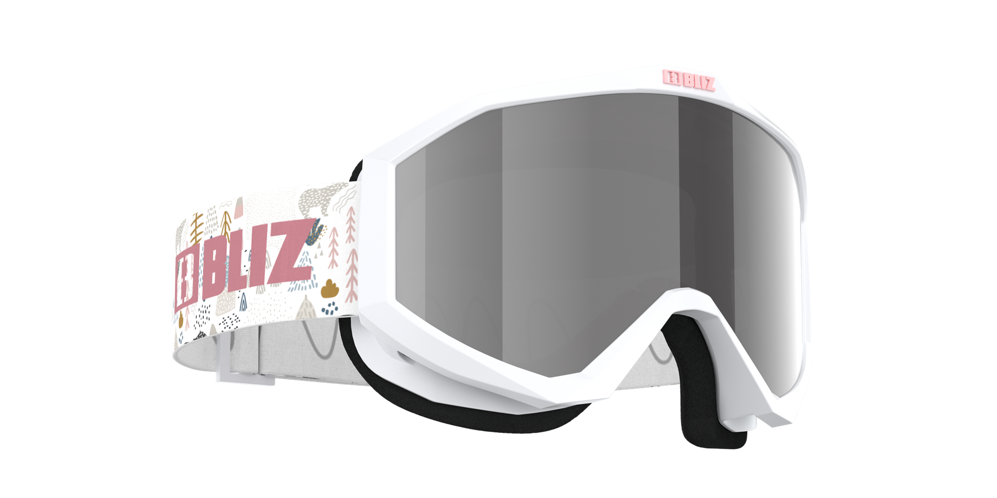 Bliz Liner Jr Ski Goggles Weiß Rosa | SJZHDGL-16