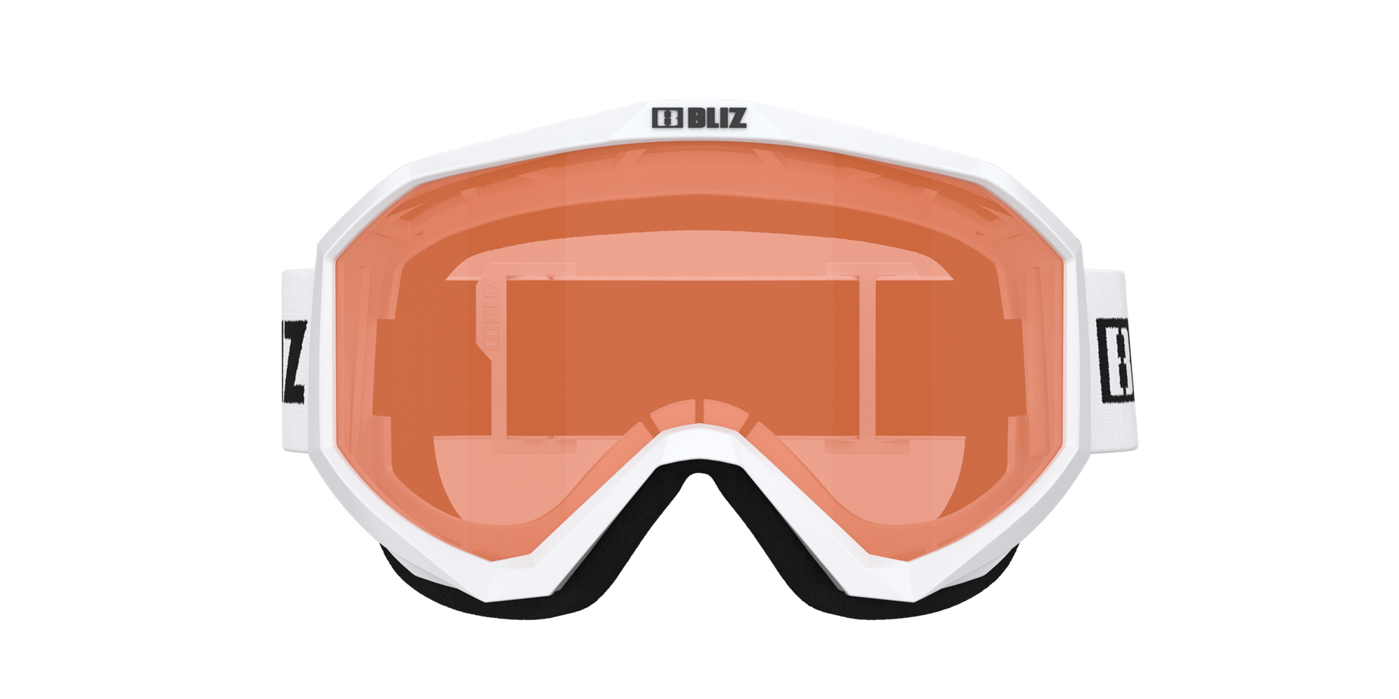 Bliz Liner Jr Ski Goggles Weiß Schwarz Orange | RPLBOKJ-49