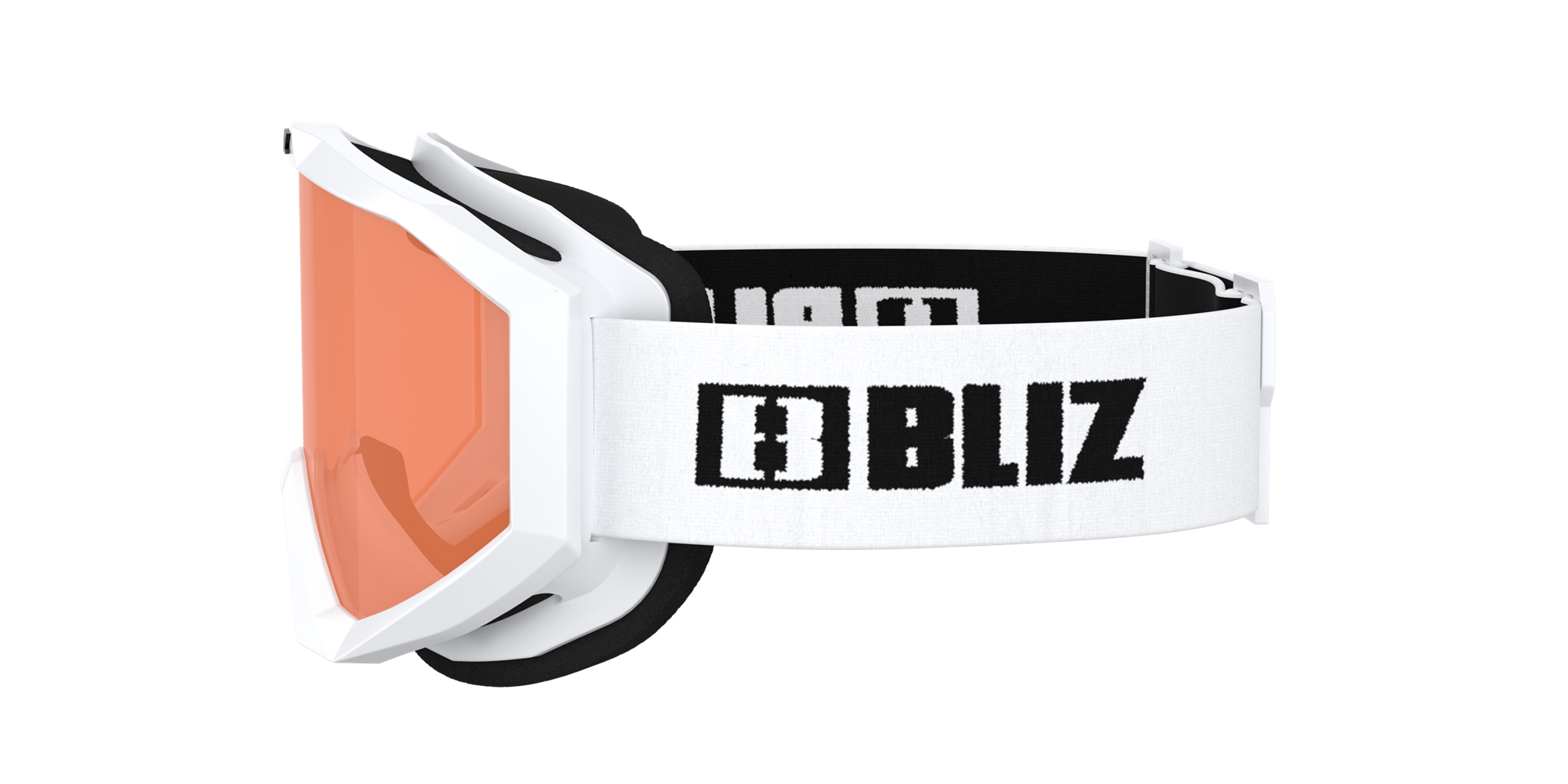 Bliz Liner Jr Ski Goggles Weiß Schwarz Orange | RPLBOKJ-49