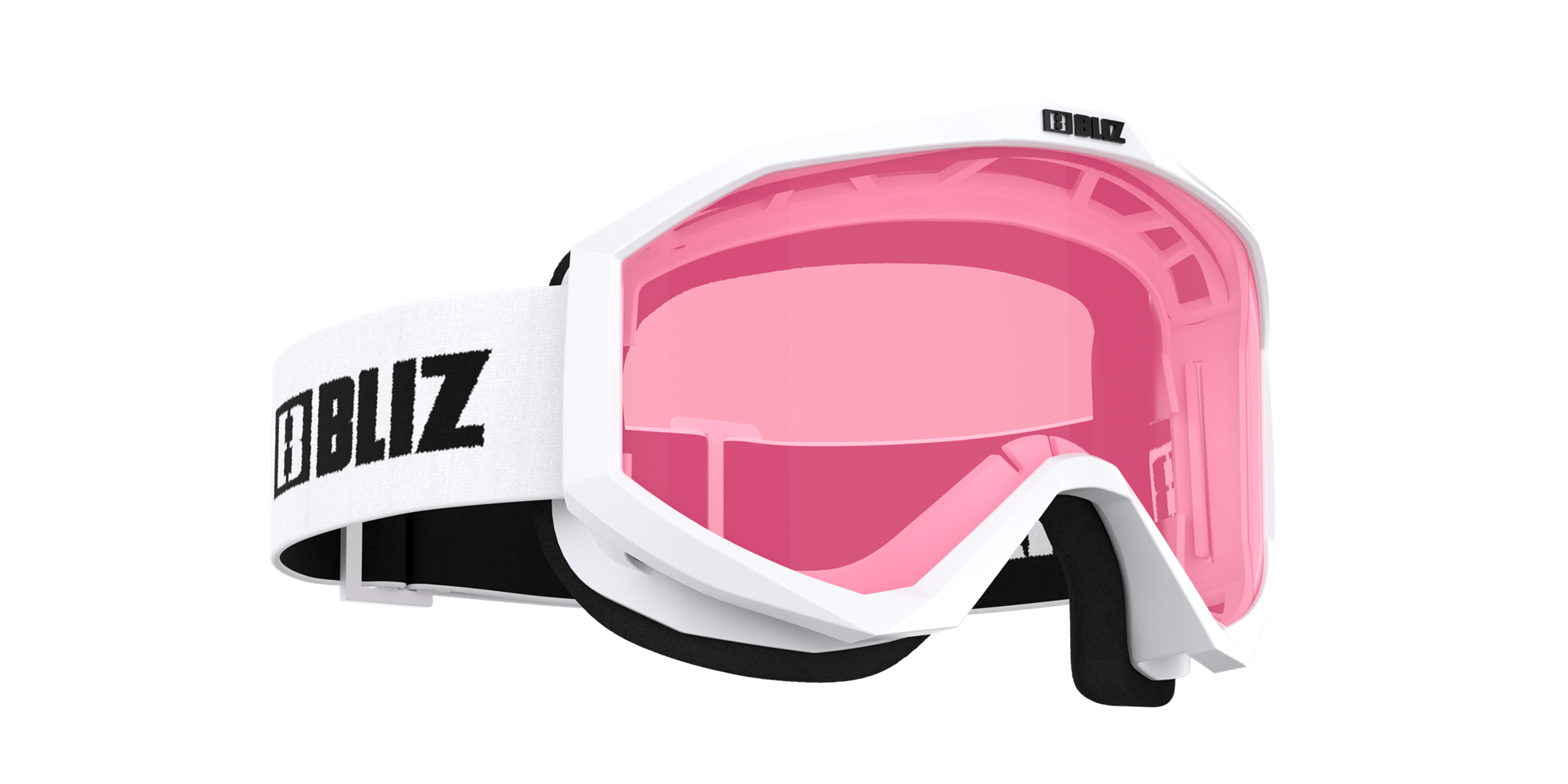 Bliz Liner Jr Ski Goggles Weiß Schwarz Rosa | XHVPTFI-75