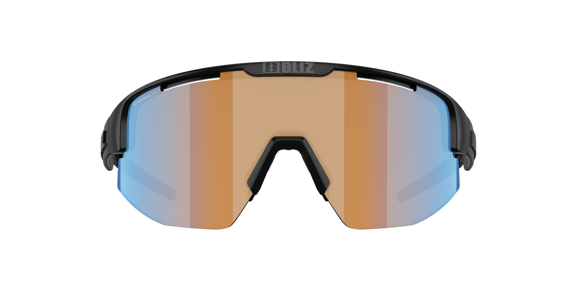 Bliz Matrix Small Sonnenbrille Schwarz Orange Blau | DMANSLP-32