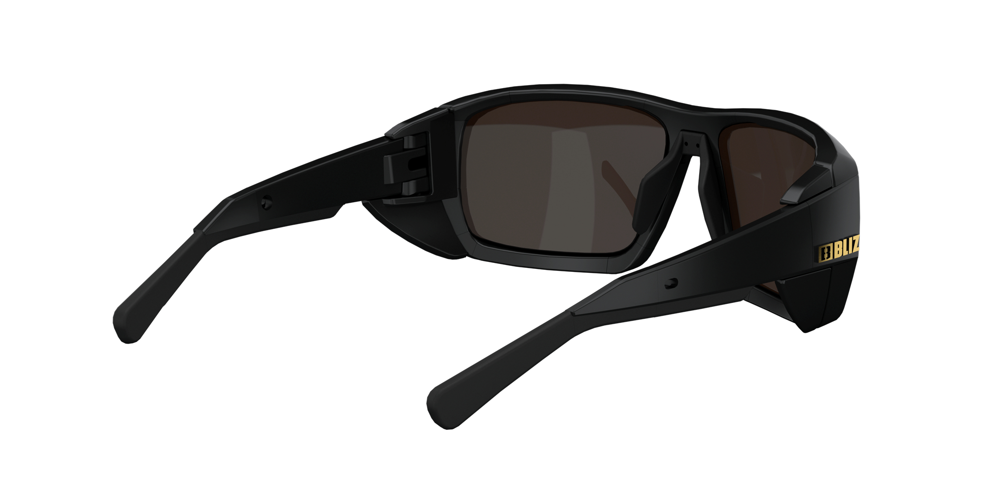 Bliz Peak Sonnenbrille Schwarz Braun Gold | KNIDMPC-97