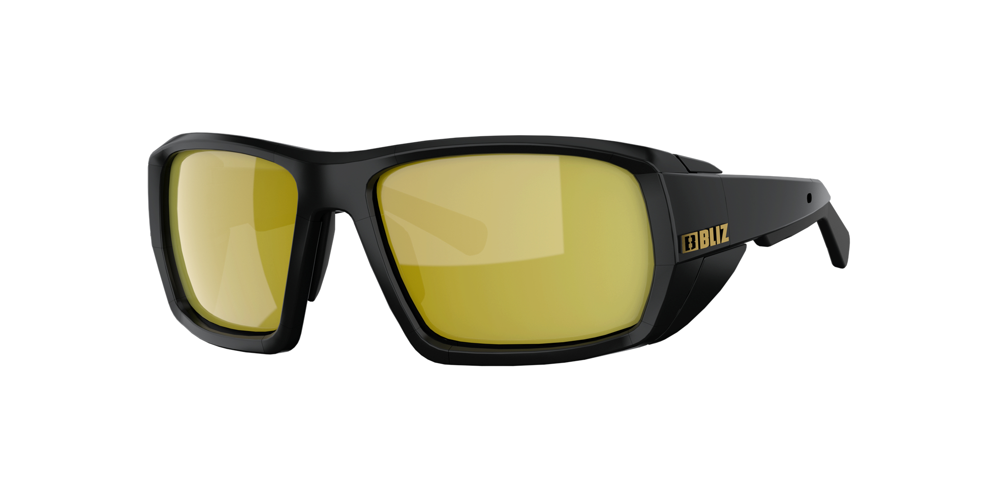 Bliz Peak Sonnenbrille Schwarz Braun Gold | KNIDMPC-97