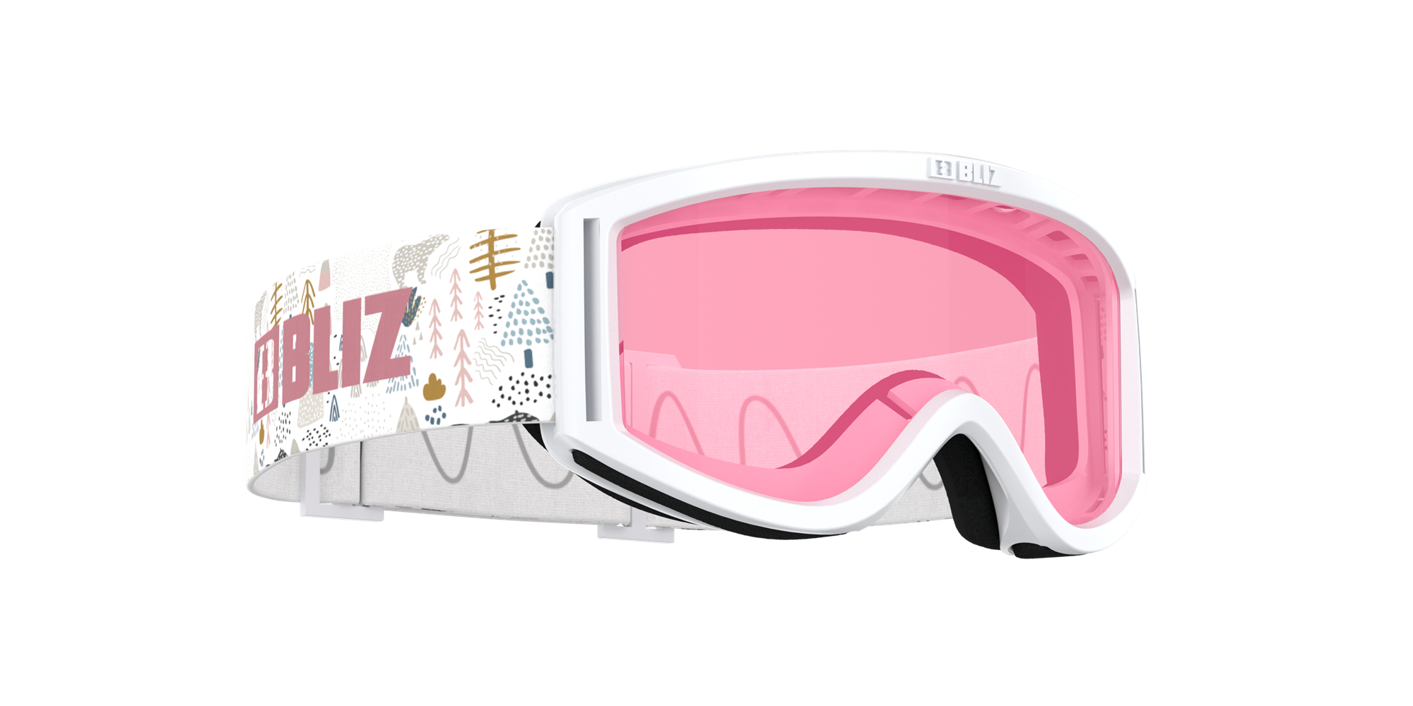 Bliz Pixie Ski Goggles Weiß Rosa | SKURNQI-76