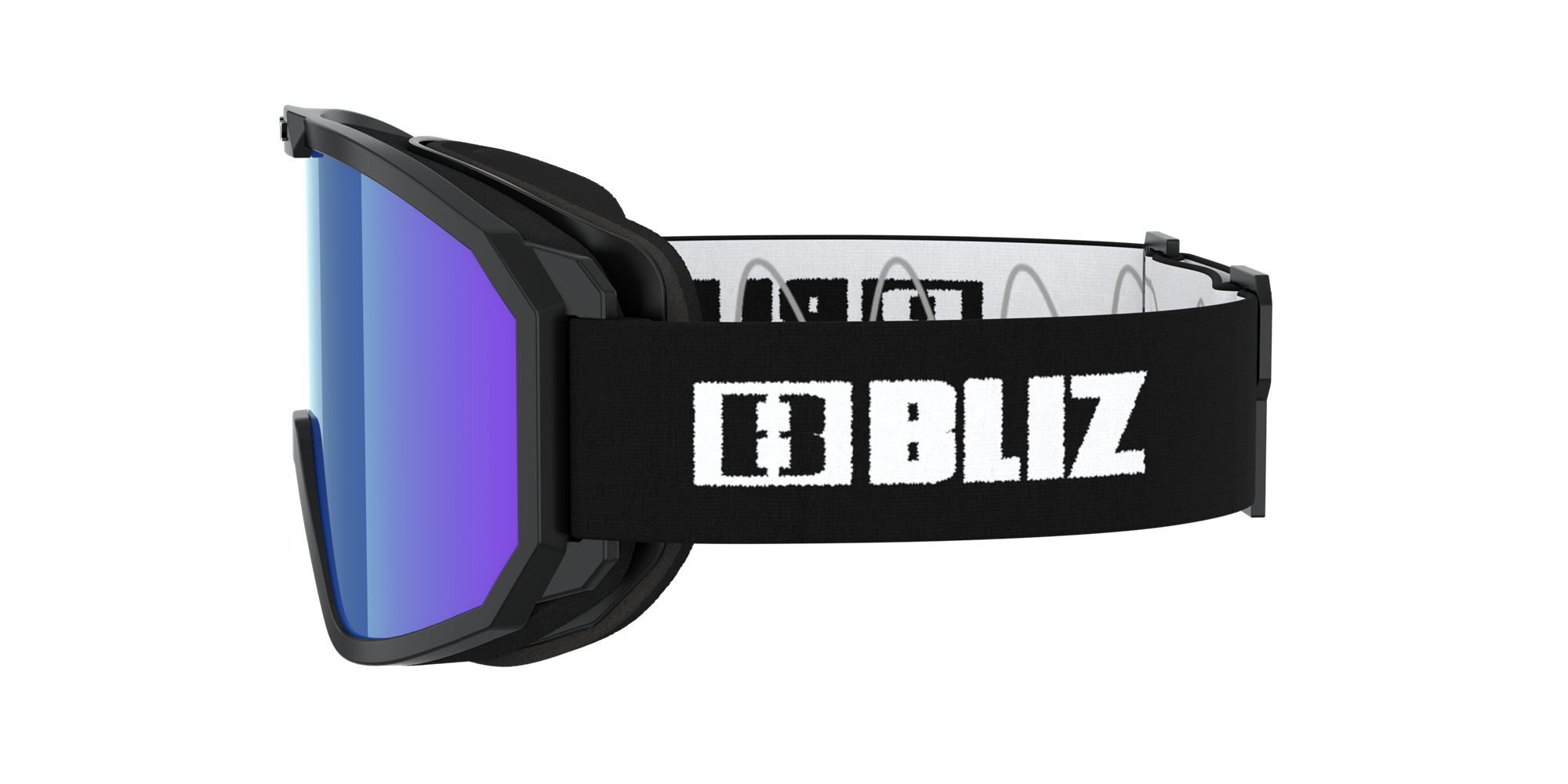 Bliz Rave Jr Ski Goggles Schwarz Weiß Braun Blau | SCILOWF-17