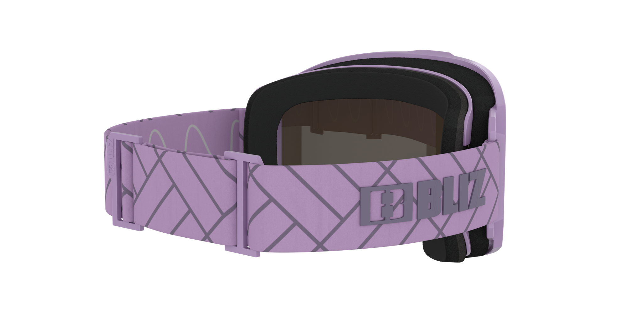 Bliz Rave Ski Goggles Lila Dunkellila Braun Lila | ZLJXUWR-64