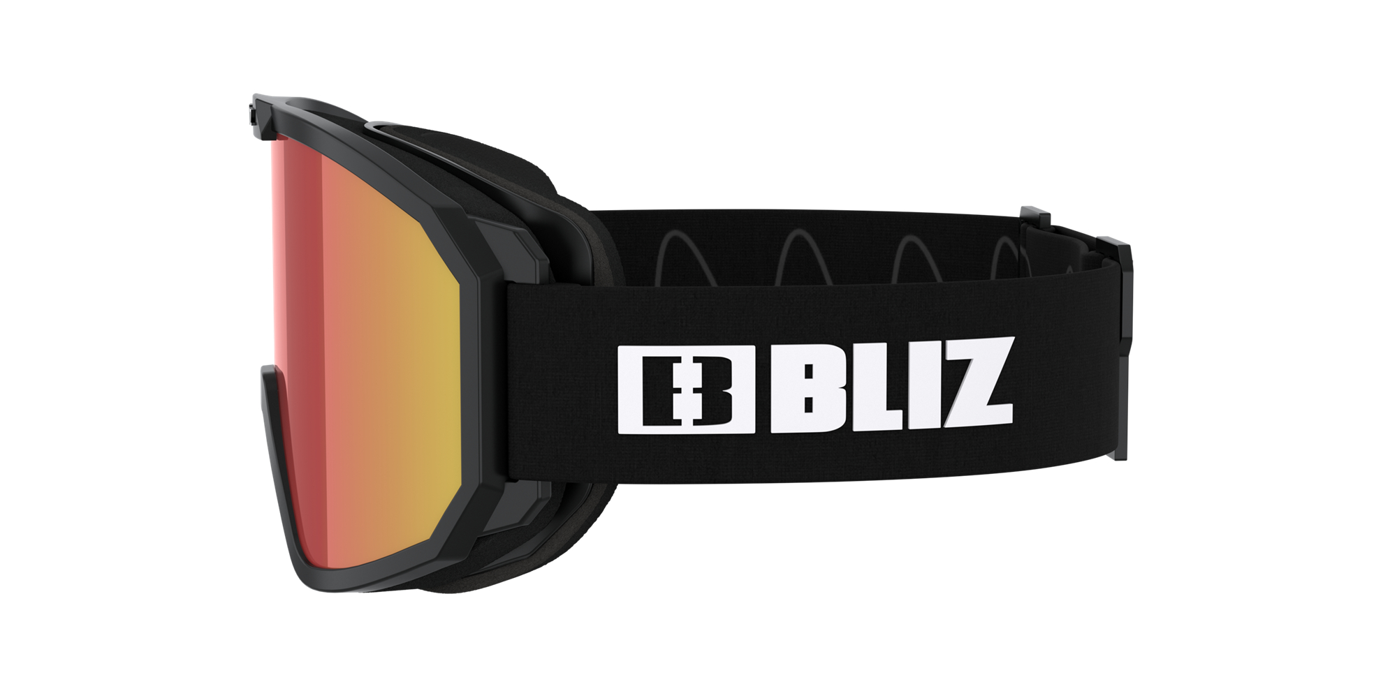 Bliz Rave Ski Goggles Schwarz Weiß Braun Rot | LFXNAGV-75