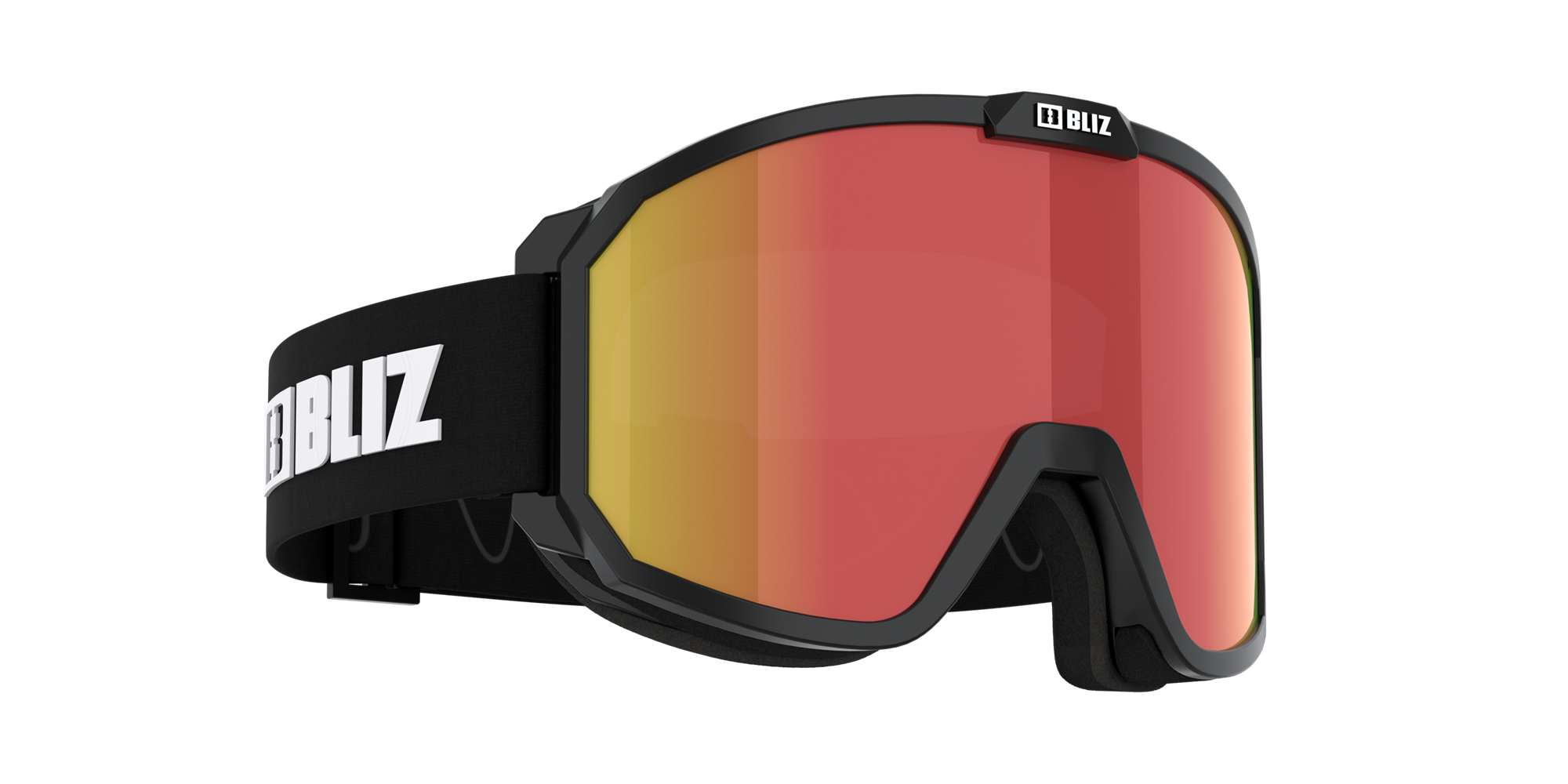 Bliz Rave Ski Goggles Schwarz Weiß Braun Rot | LFXNAGV-75