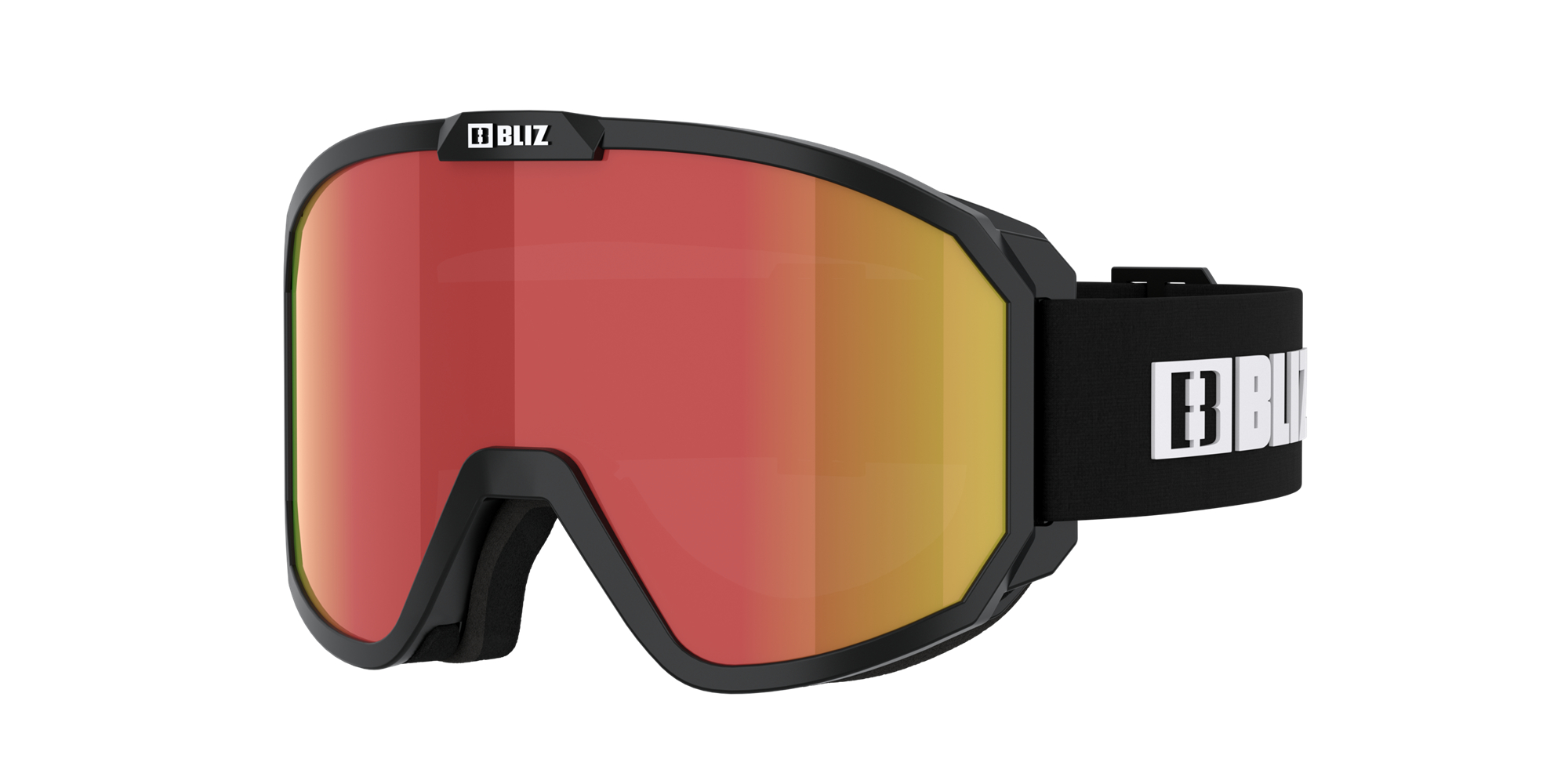 Bliz Rave Ski Goggles Schwarz Weiß Braun Rot | LFXNAGV-75