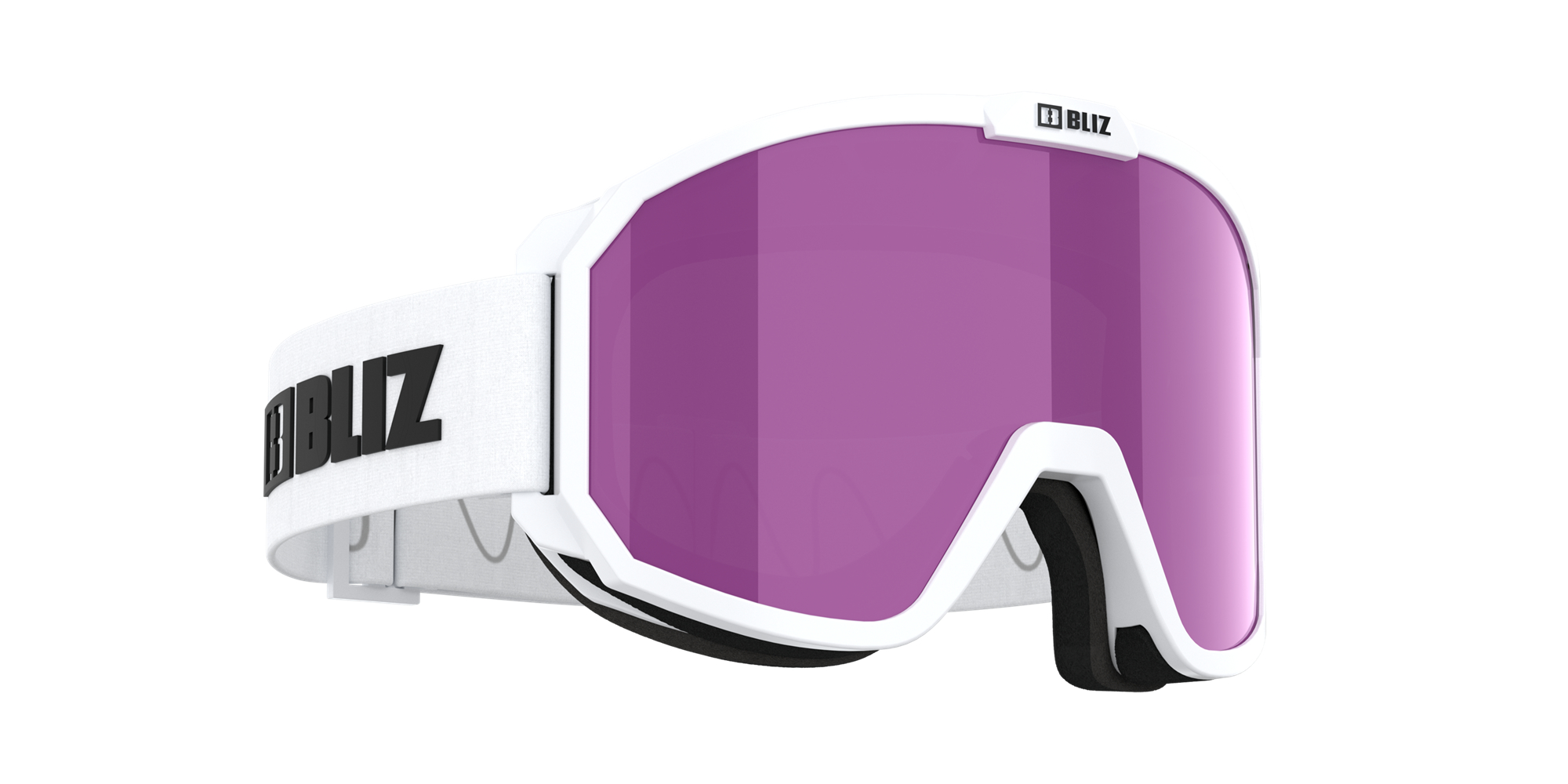 Bliz Rave Ski Goggles Weiß Schwarz Braun Rosa | QFXGYSO-76