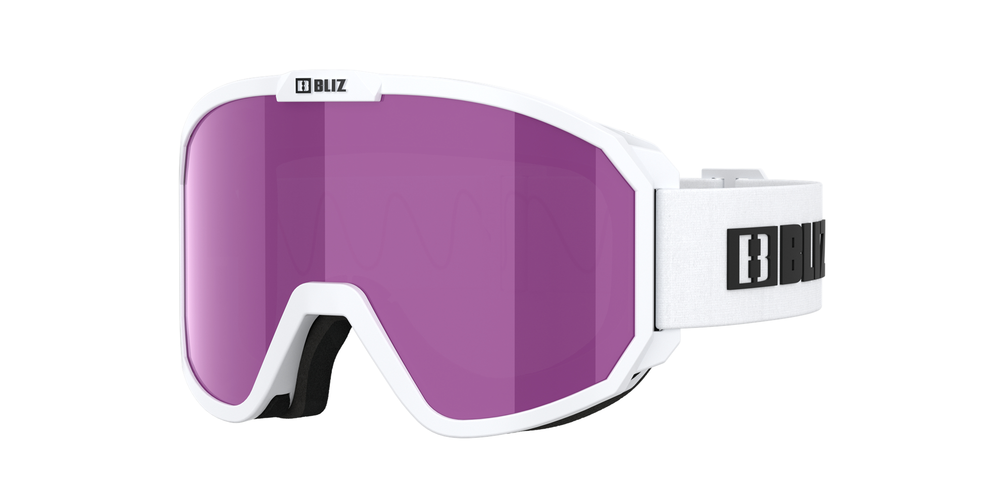 Bliz Rave Ski Goggles Weiß Schwarz Braun Rosa | QFXGYSO-76