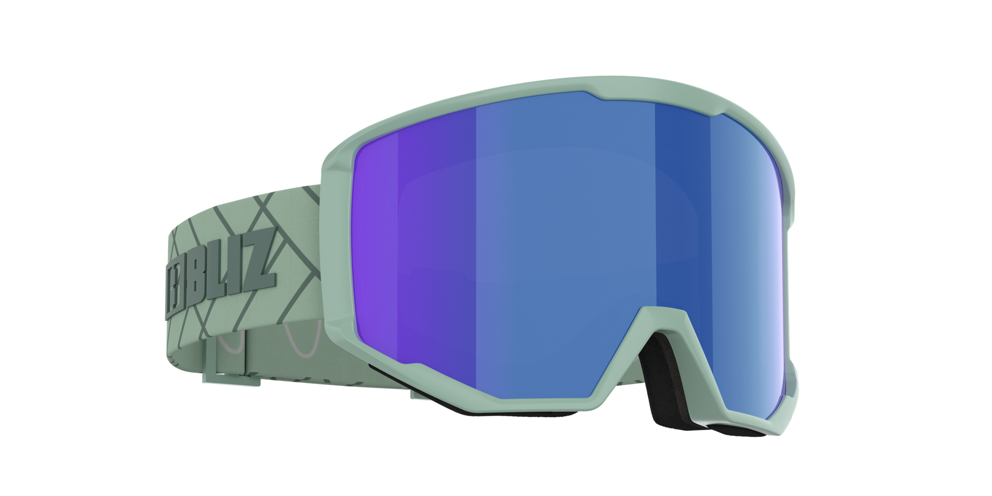 Bliz Spark Ski Goggles Grün Braun Blau | ADYUNJC-26